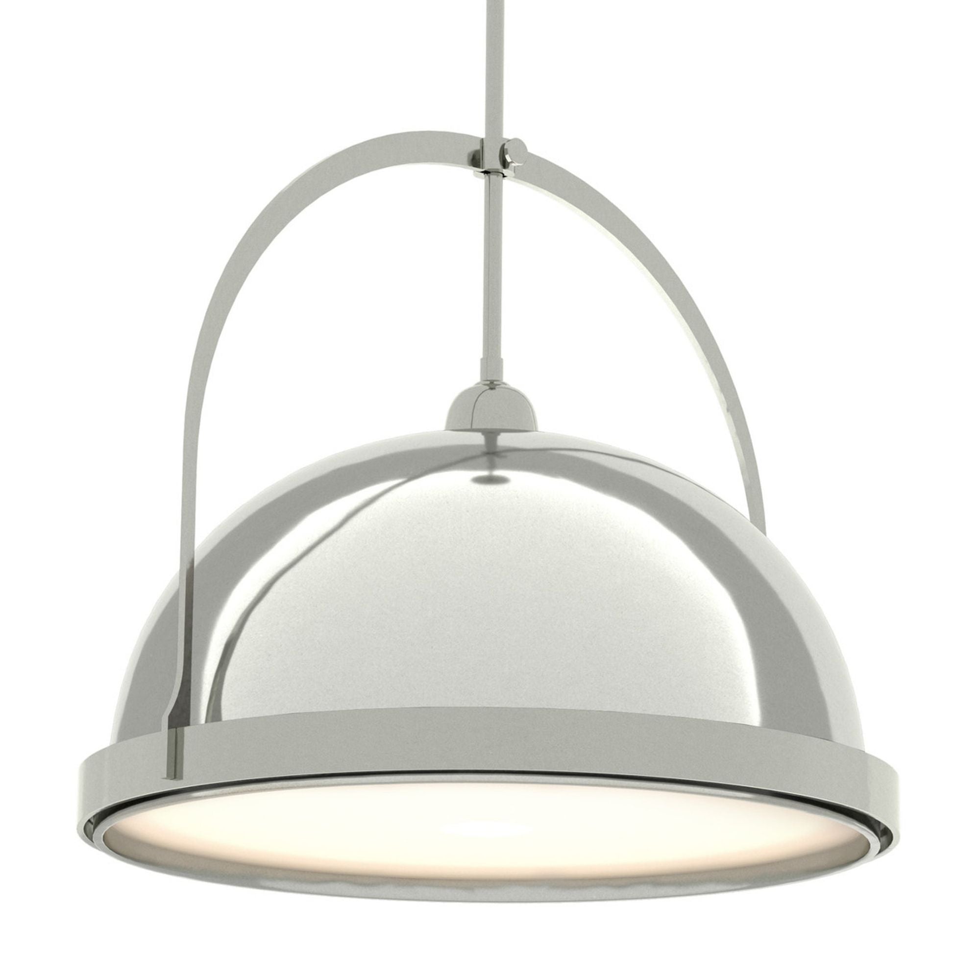 Atlas Large Pendant 1-Light Sterling Accent in Sterling