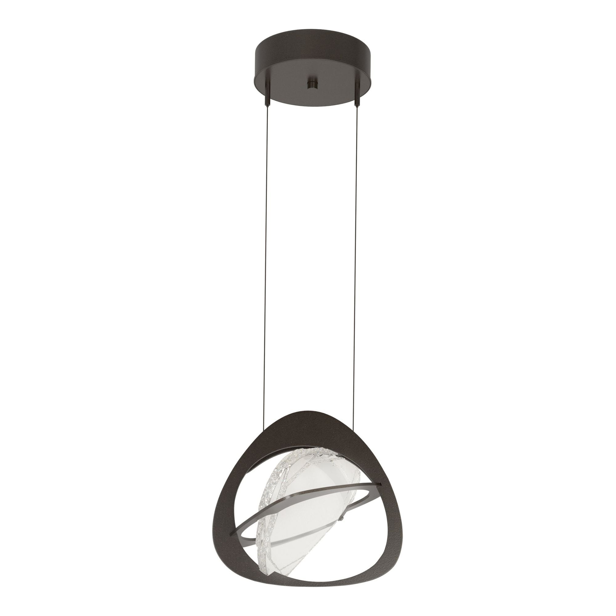 Venn Pendant LED Clear Glass (ZM) in Oil Rubbed Bronze