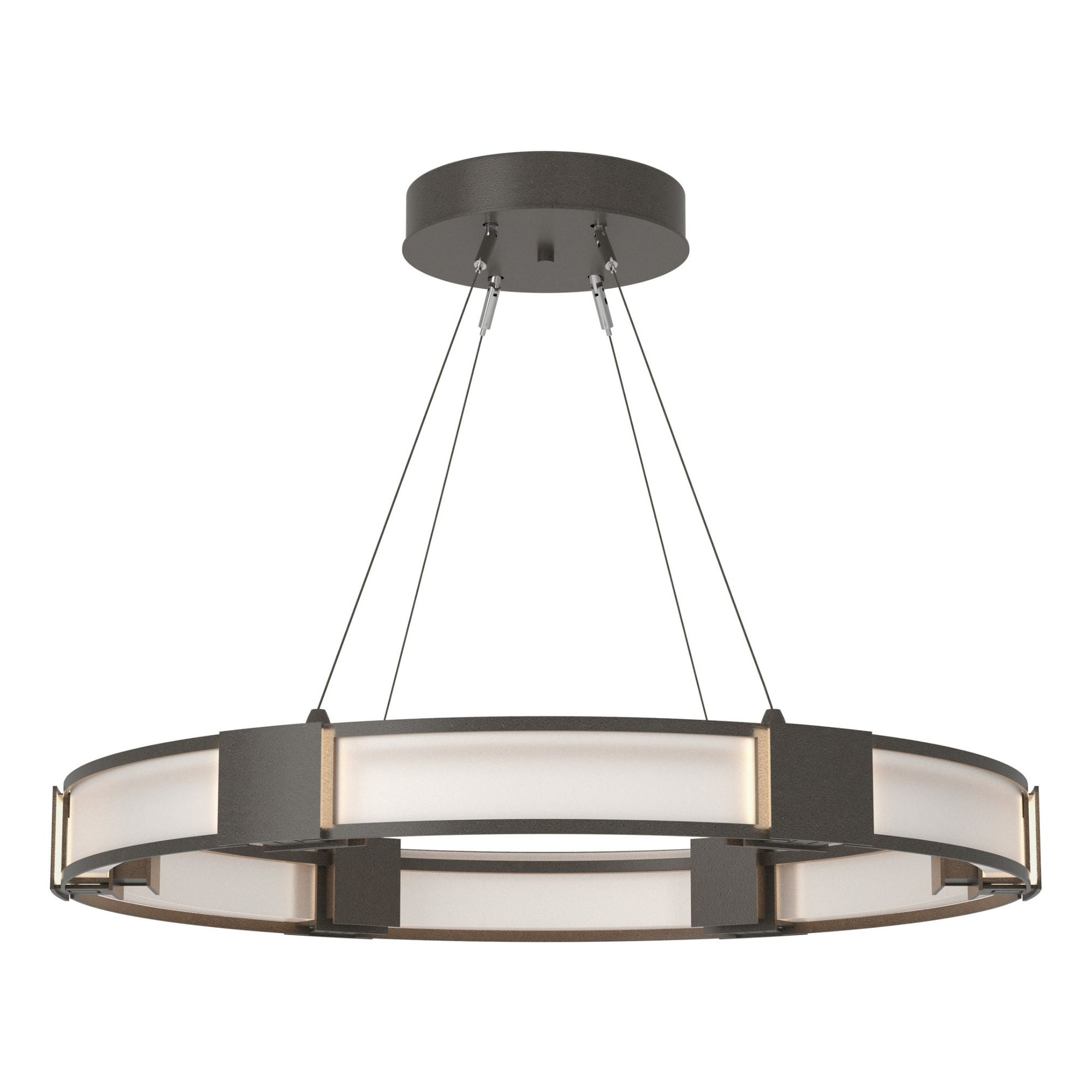Aura Glass Pendant 6-Light Frosted Glass (FD) in Dark Smoke