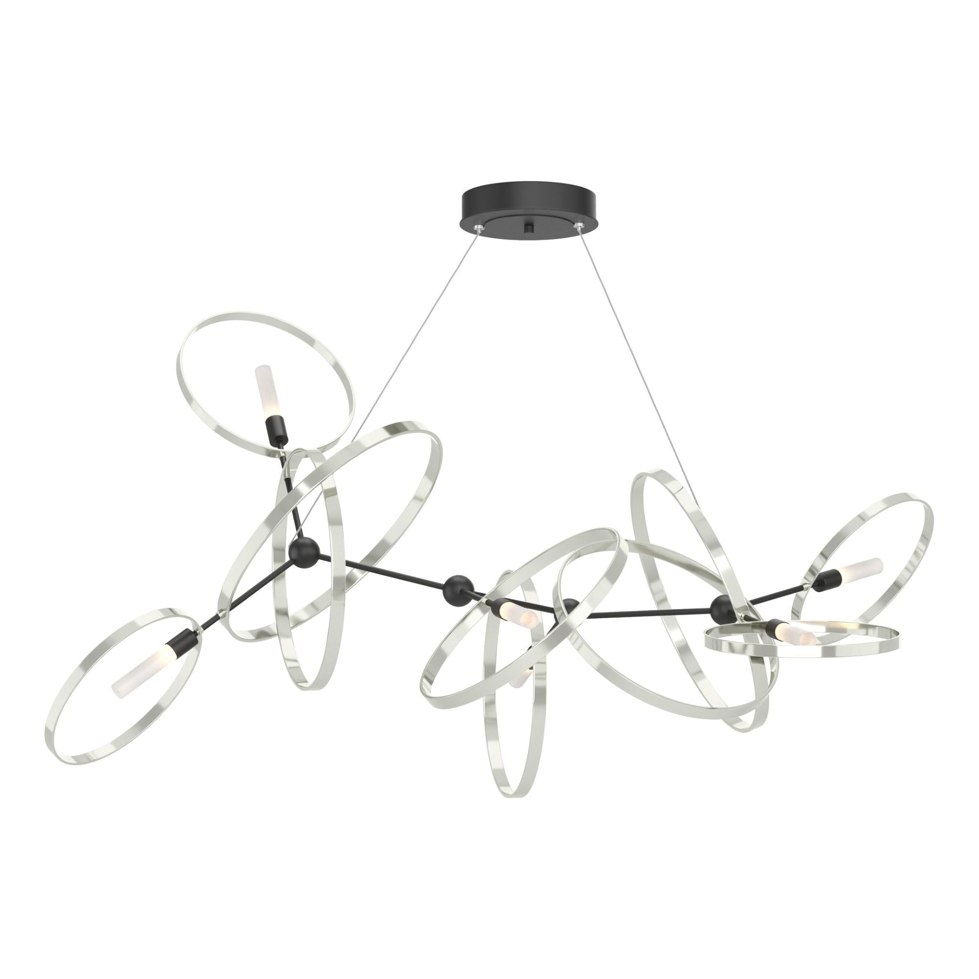 Celesse Pendant 6-Light Sterling Accent in Black