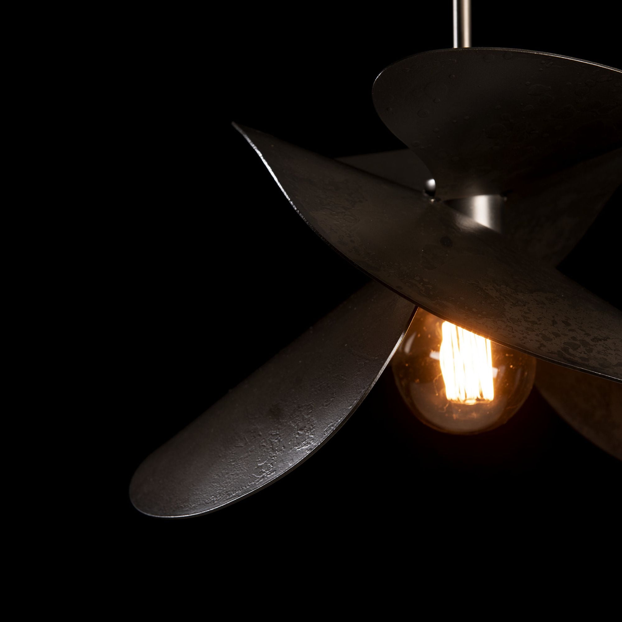 Hibiscus Small Pendant 1-Light in Dark Smoke