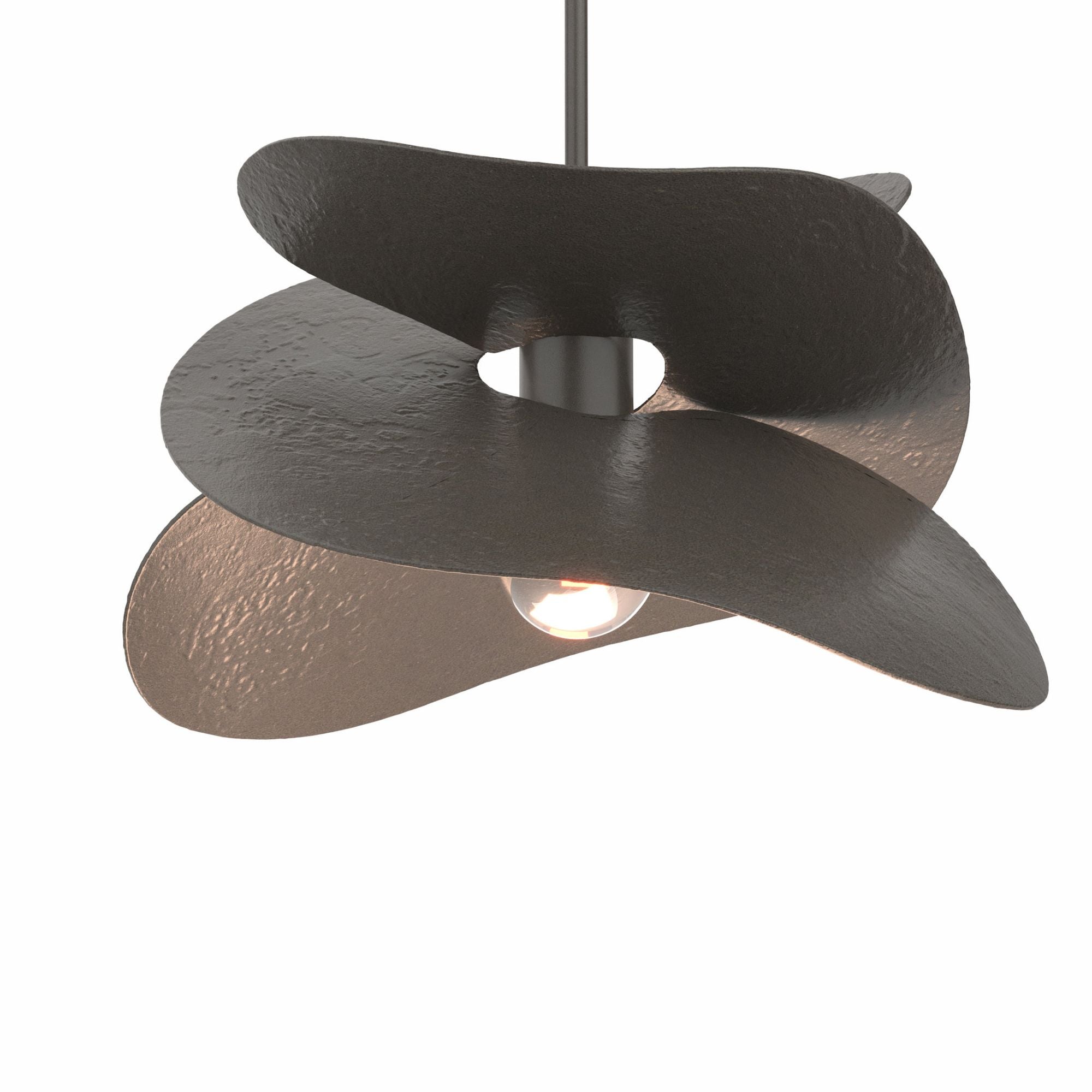 Hibiscus Small Pendant 1-Light in Dark Smoke