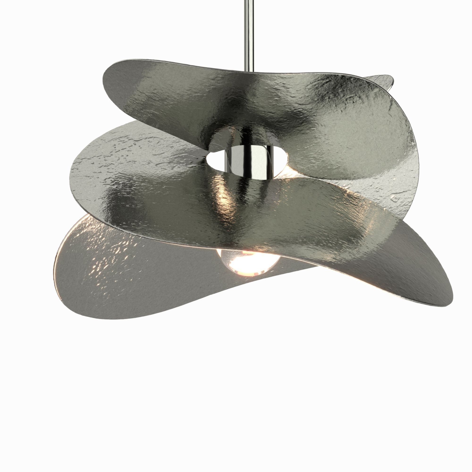 Hibiscus Small Pendant 1-Light in Sterling