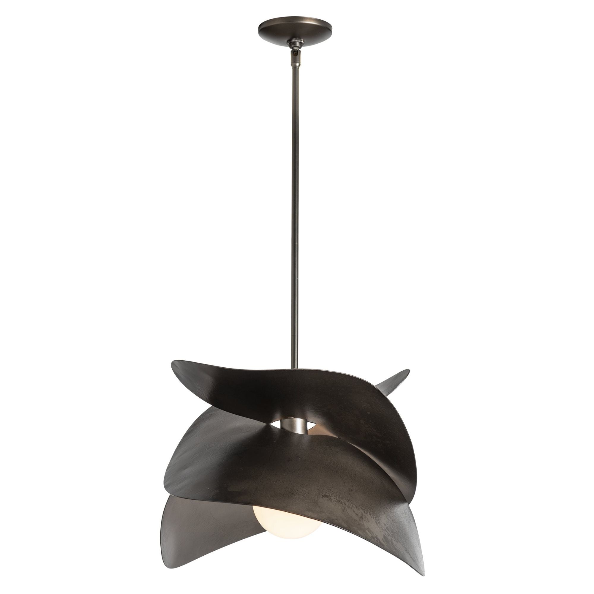 Hibiscus Large Pendant 1-Light in Dark Smoke