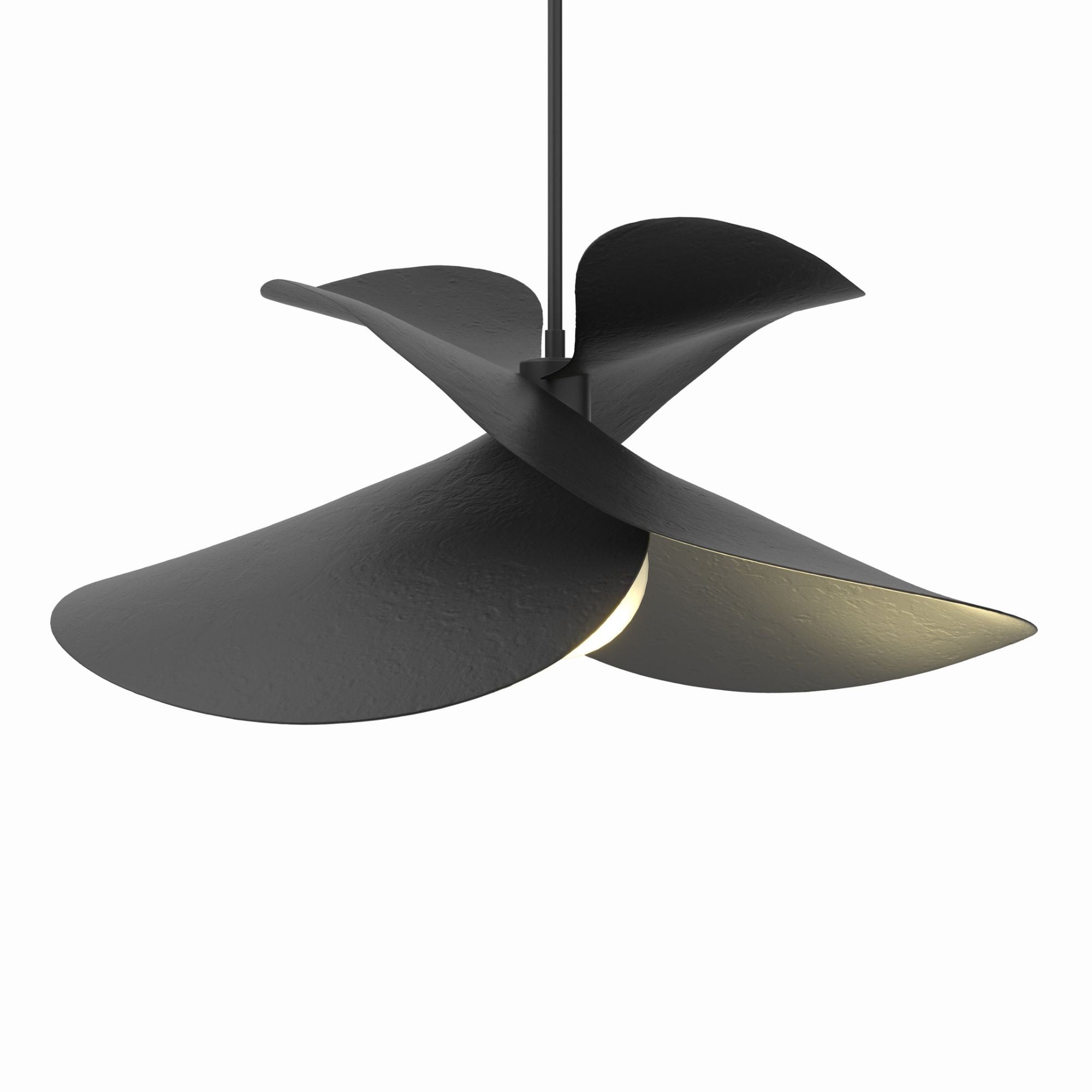 Hibiscus Large Pendant 1-Light in Dark Smoke