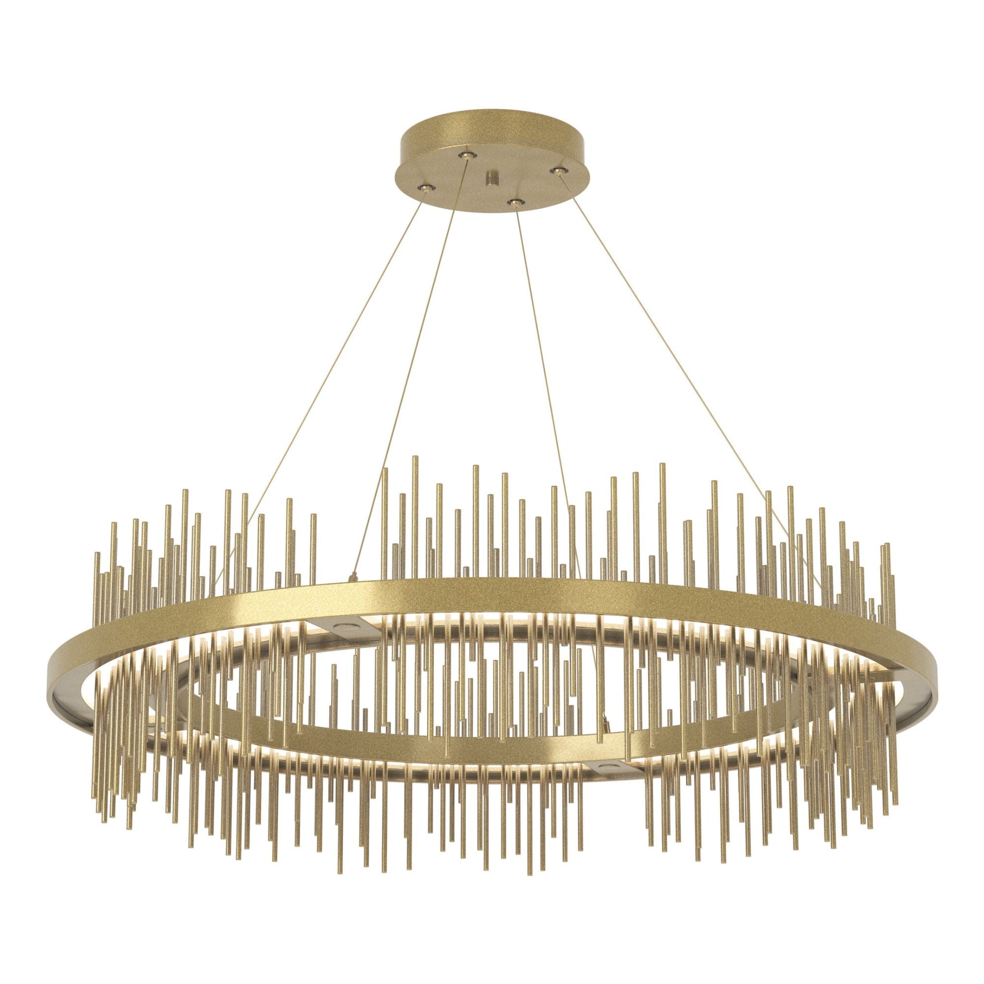 Gossamer Circular LED Pendant Modern Brass Accent LED in Modern Brass
