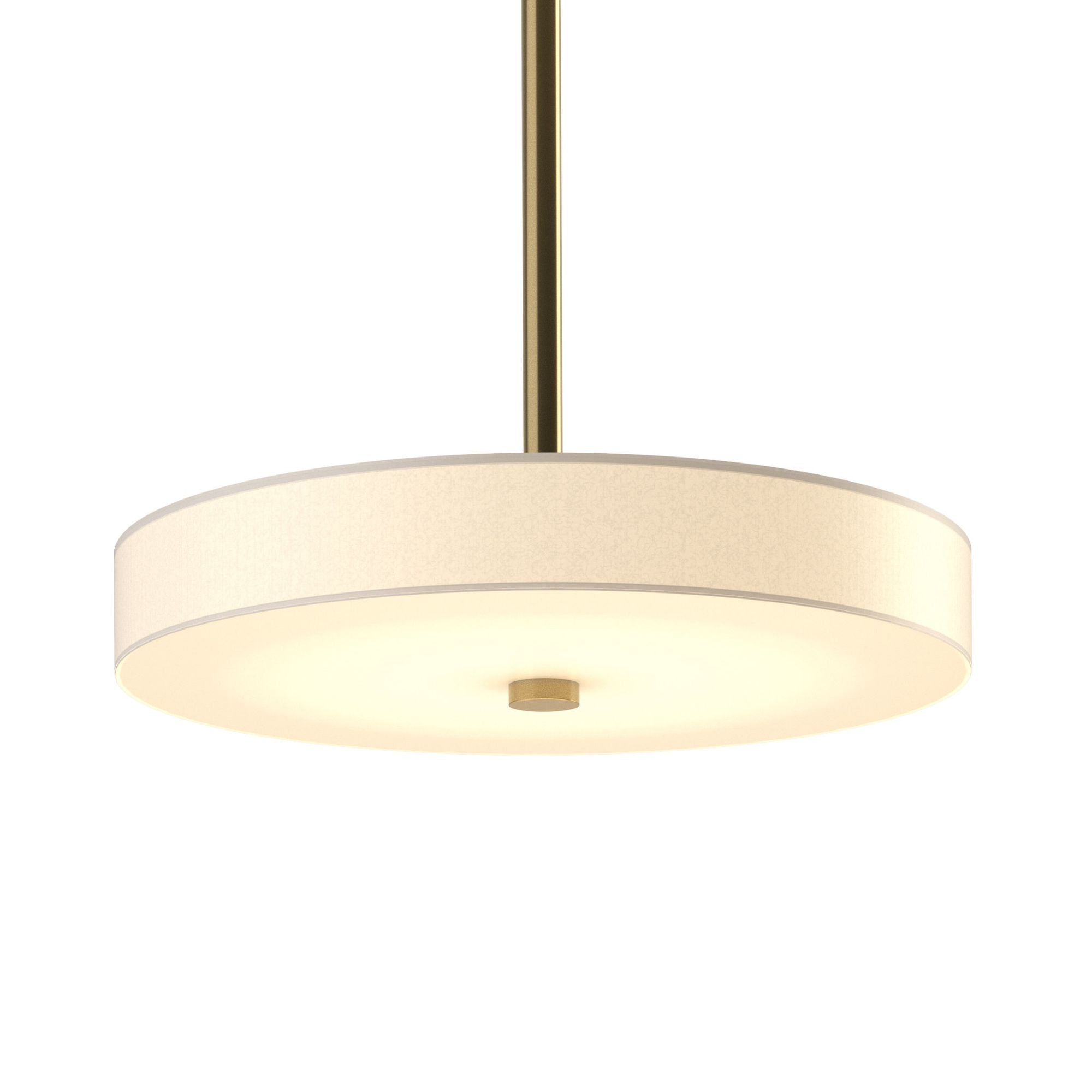 Disq LED Pendant LED Spun Frost (SH) in Modern Brass