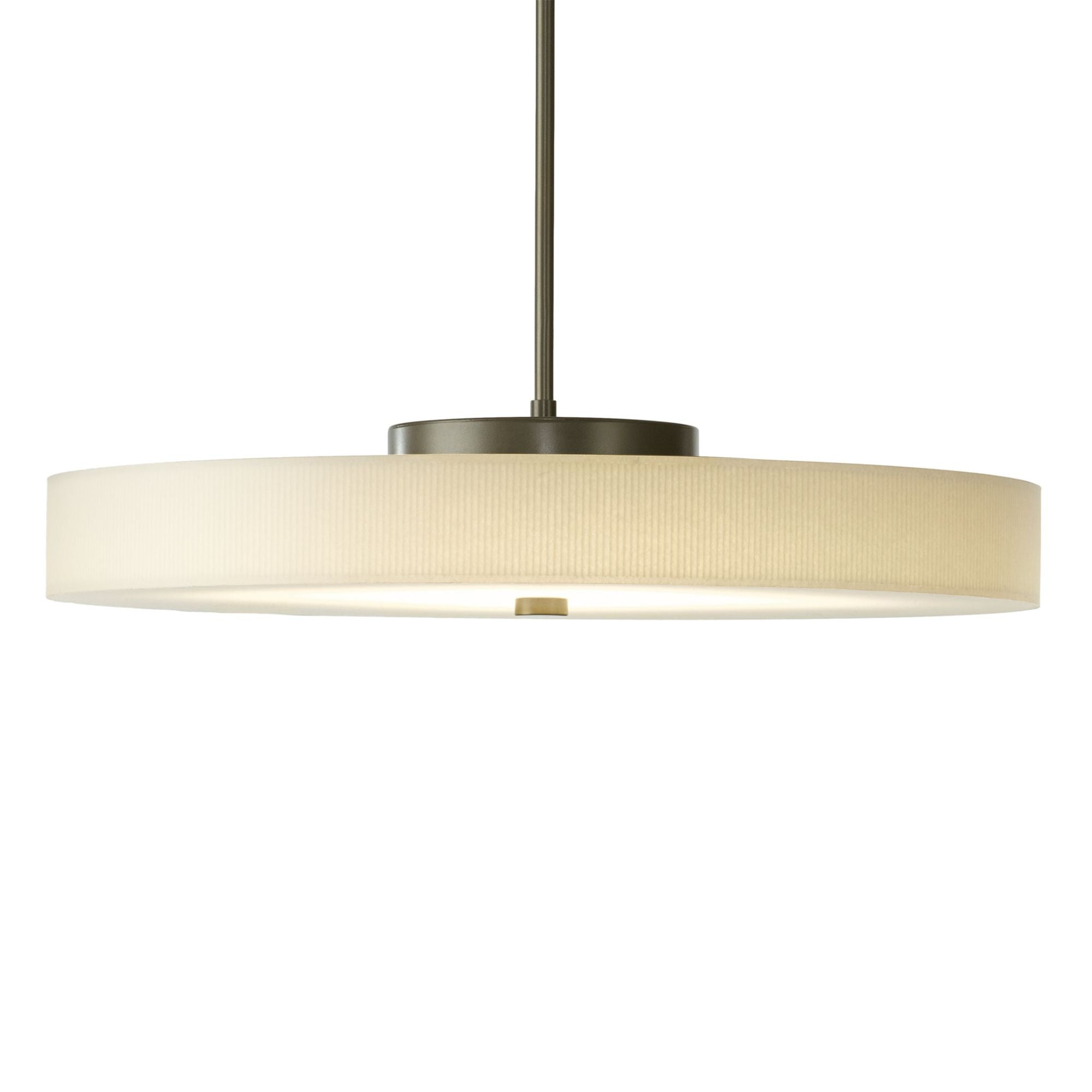 Disq Large LED Pendant LED Spun Frost (SH) in Dark Smoke