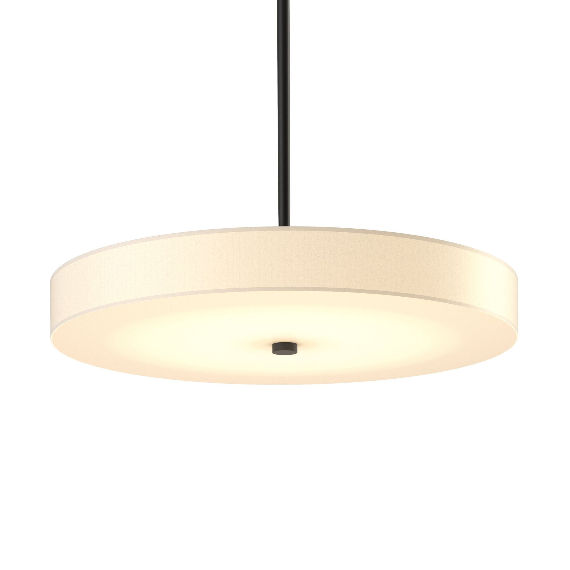 Disq Large LED Pendant LED Spun Frost (SH) in Black