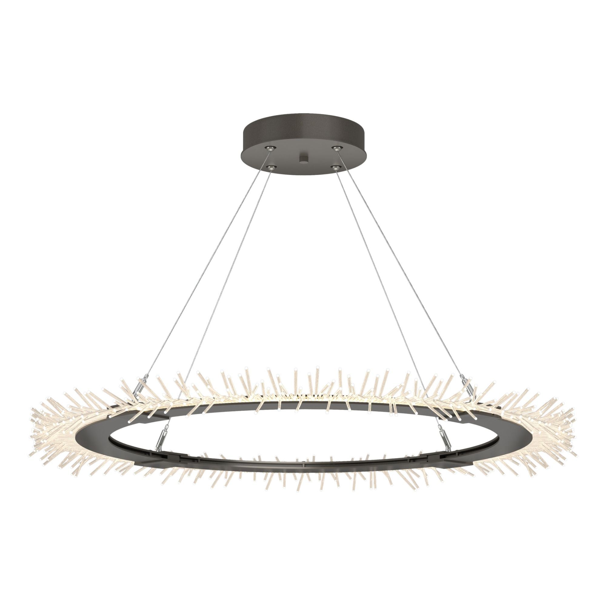 Anemone Circular LED Pendant LED in Dark Smoke