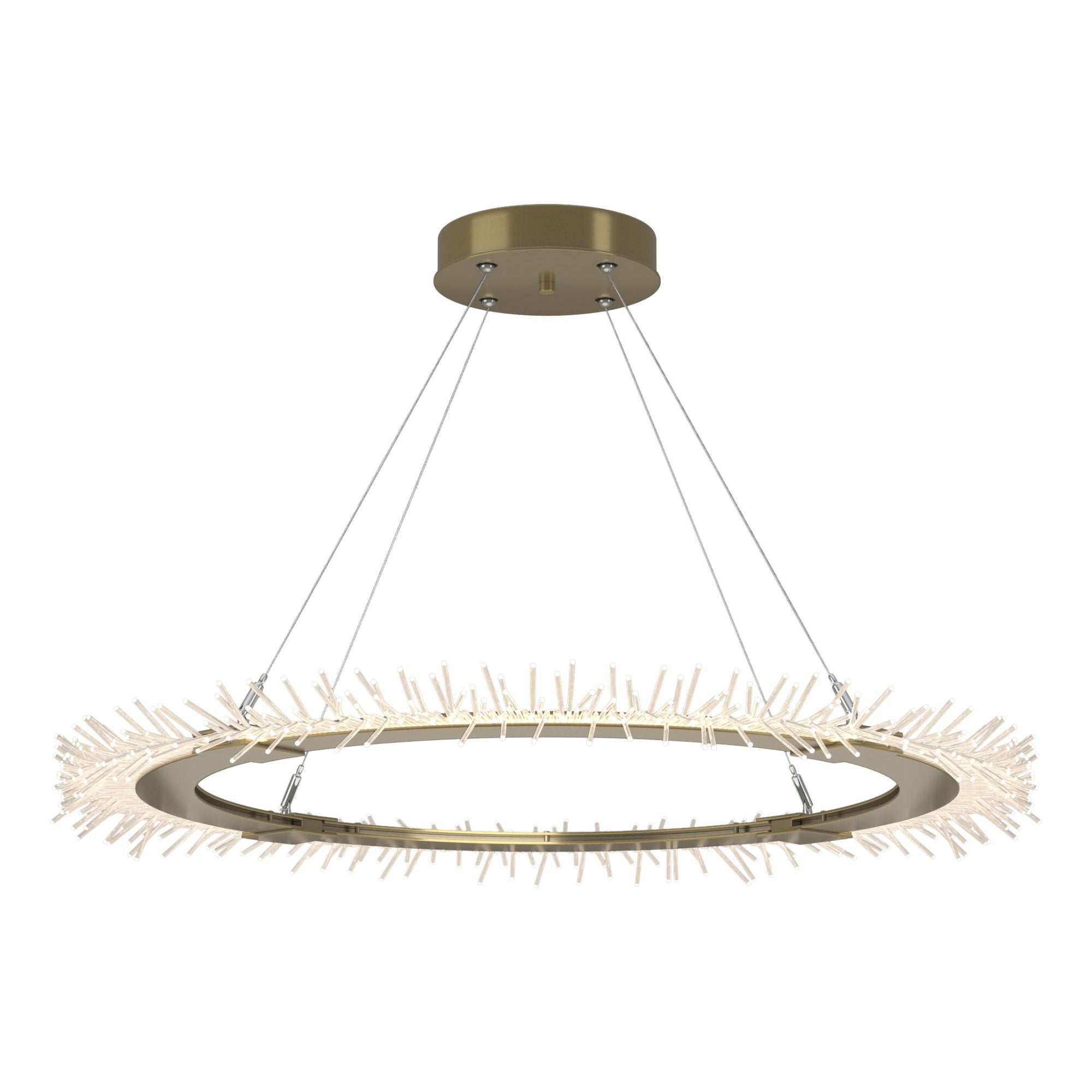 Anemone Circular LED Pendant LED in Modern Brass