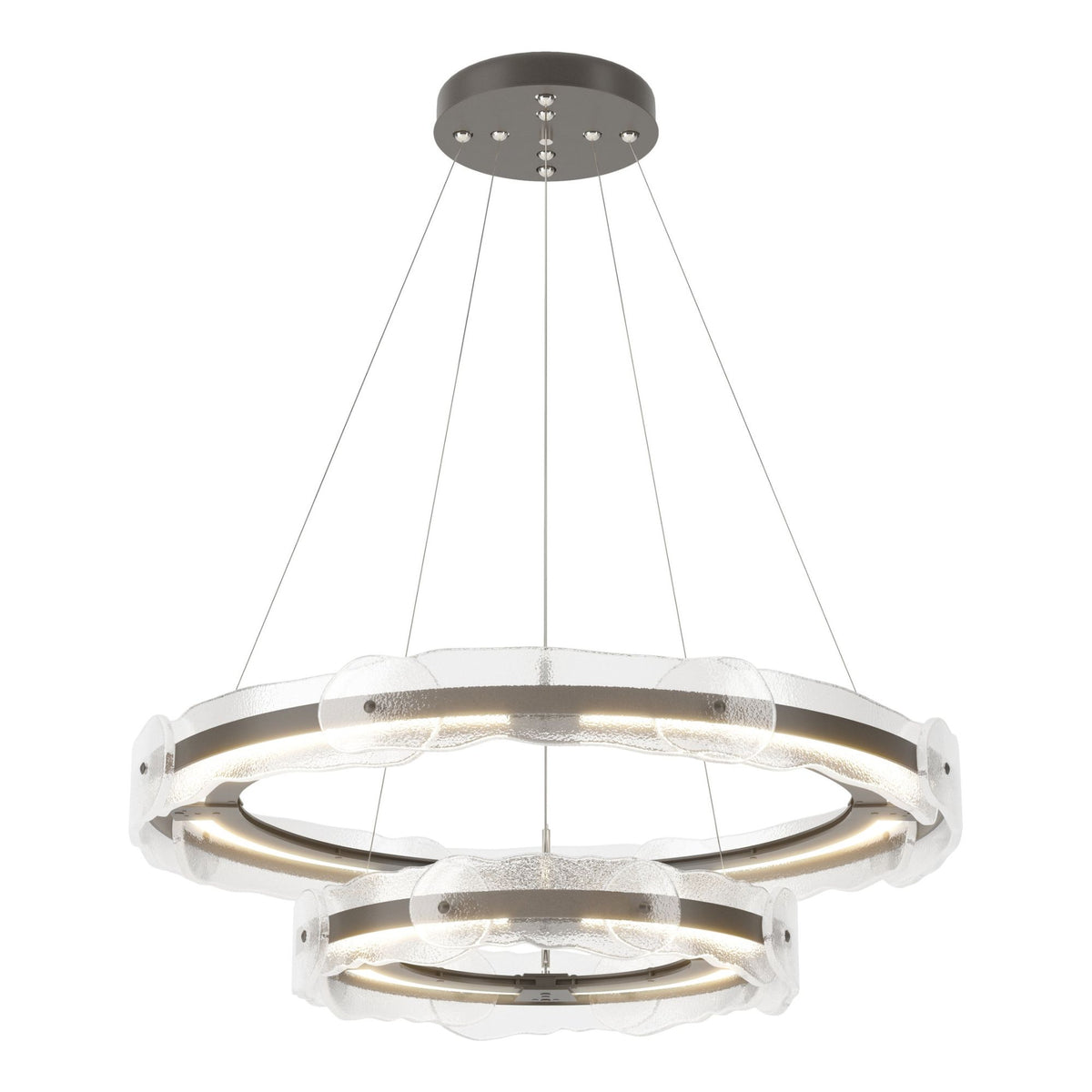 Tiered Glass Pendant Lighting Multi Tier Cloud Glass Pendant Light
