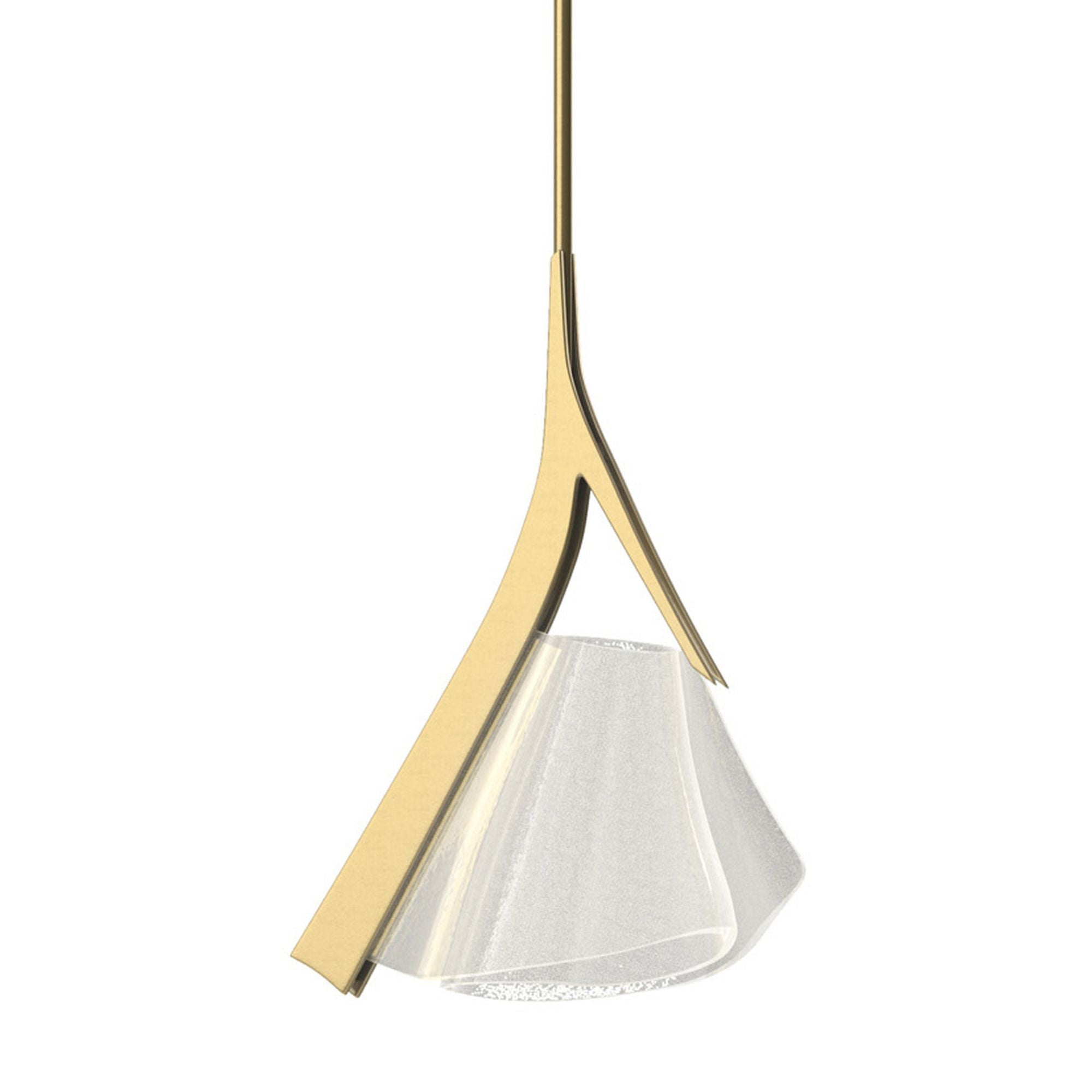 Mobius LED Mini Pendant LED in Modern Brass