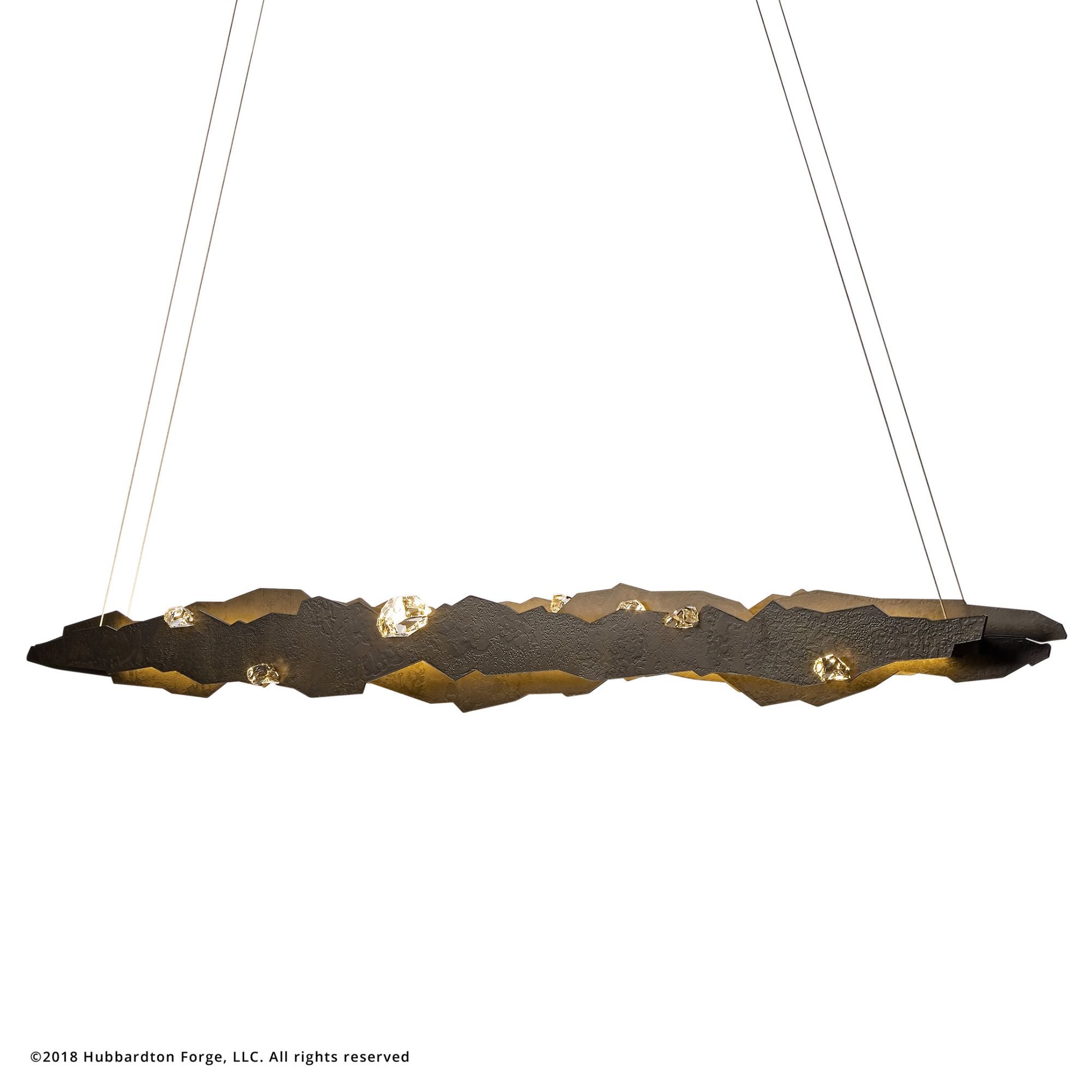 Trove LED Pendant Crystal LED in Dark Smoke