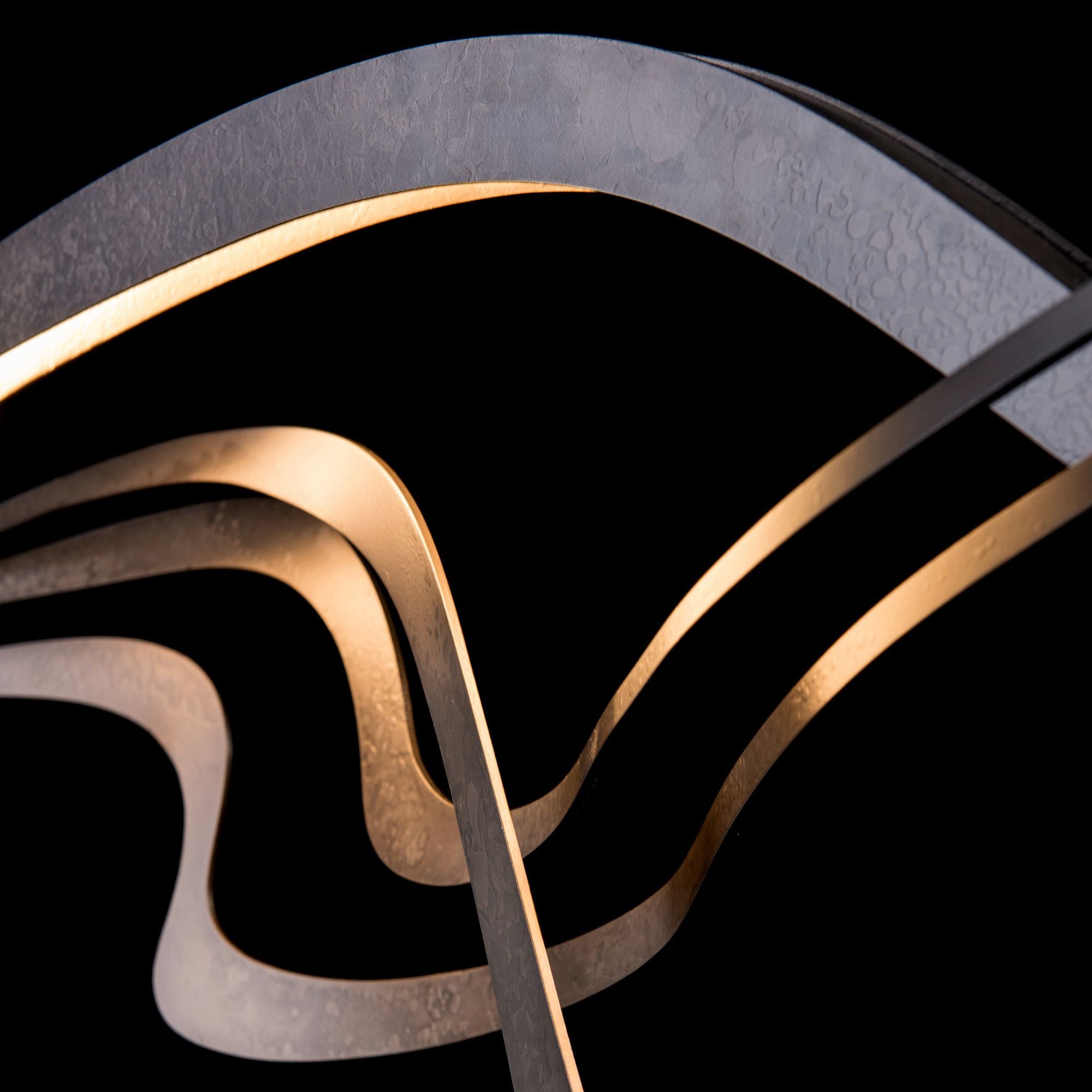 Crossing Waves LED Pendant LED in Dark Smoke