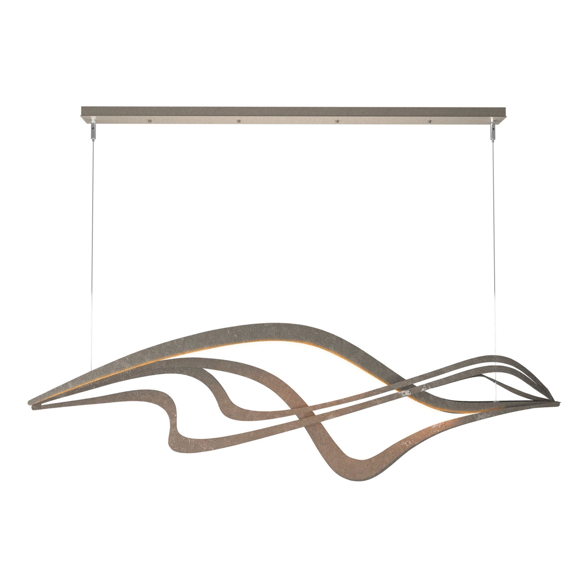 Crossing Waves LED Pendant LED in Dark Smoke