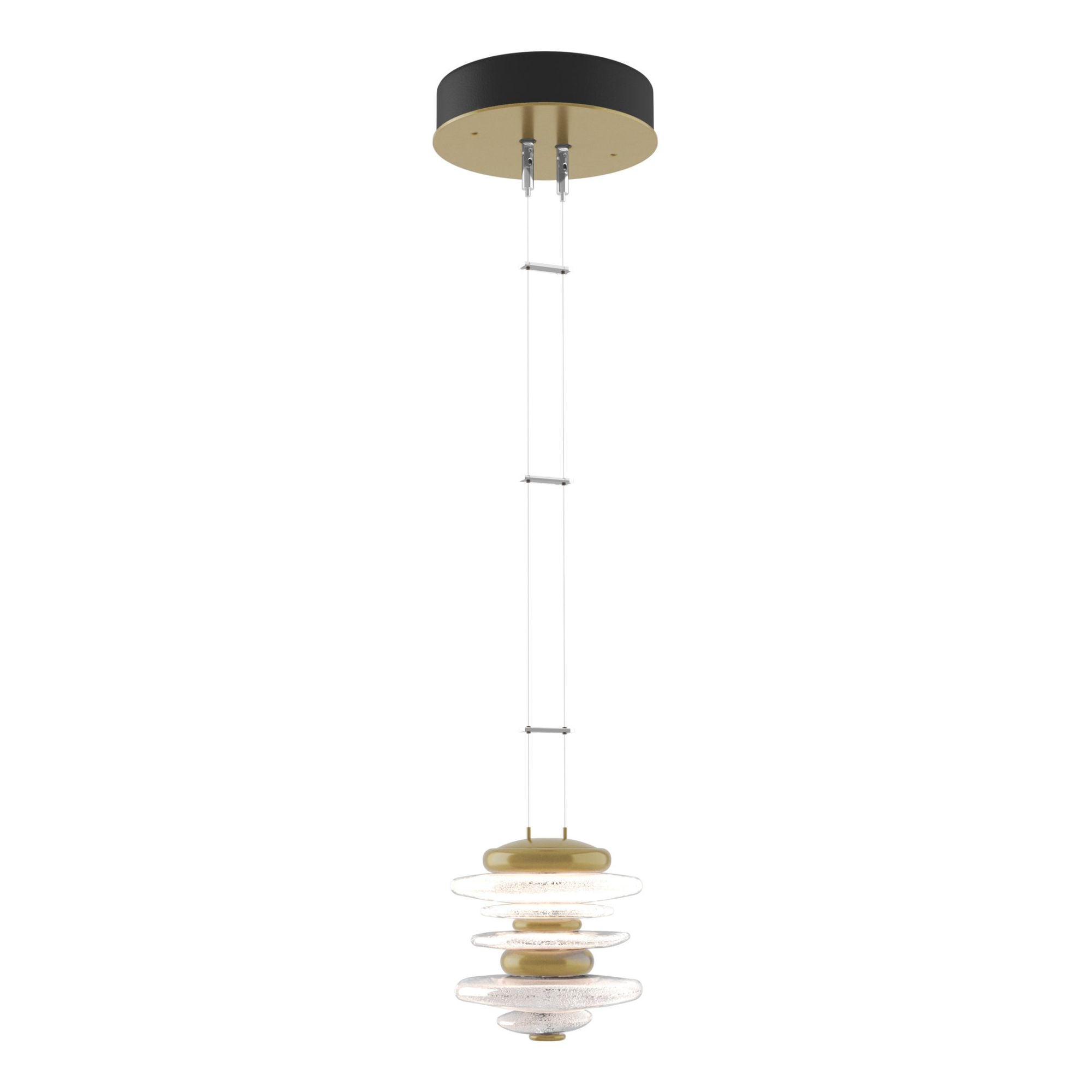 Cairn Mini Pendant LED in Modern Brass