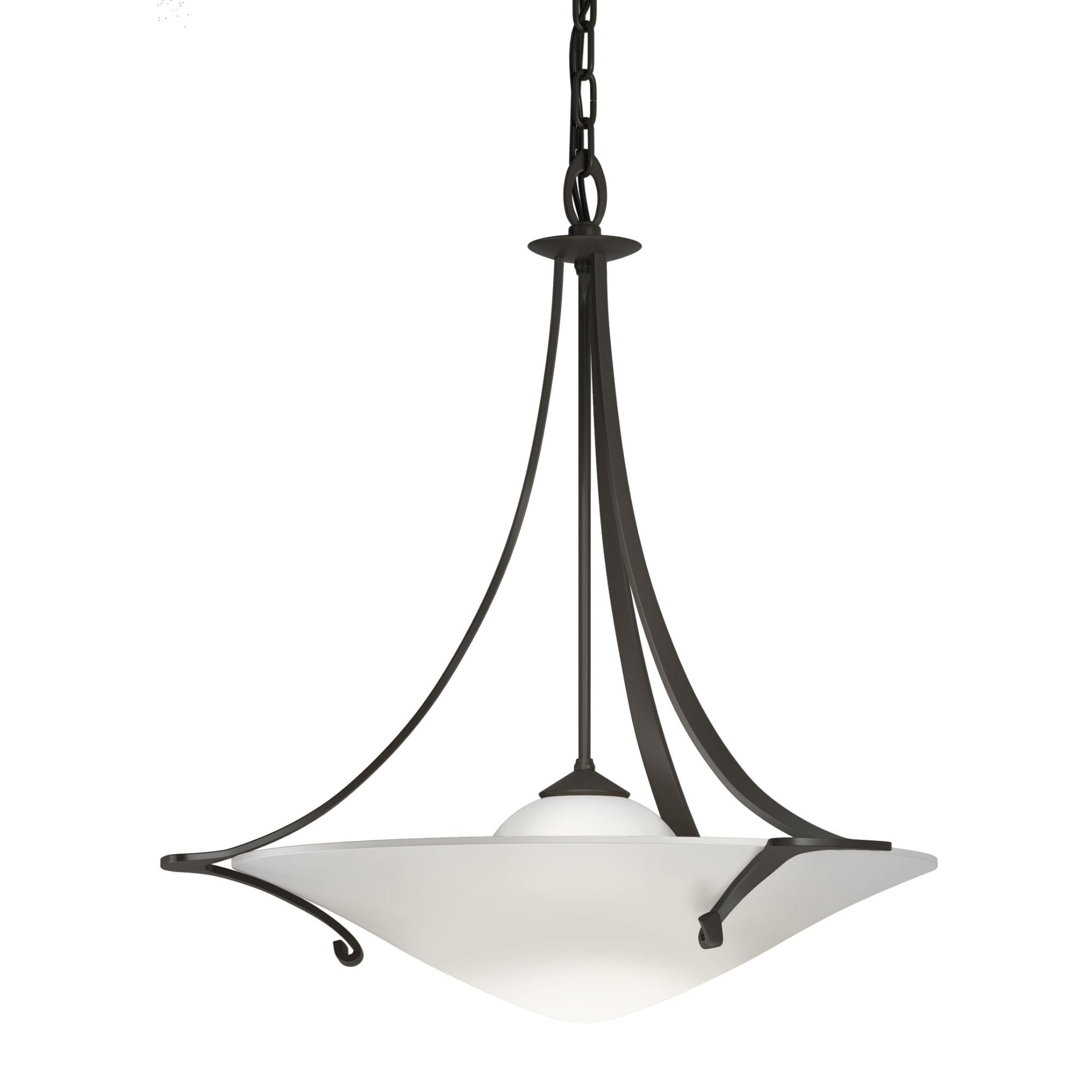 Antasia Pendant 1-Light Opal Glass (GG) in Dark Smoke