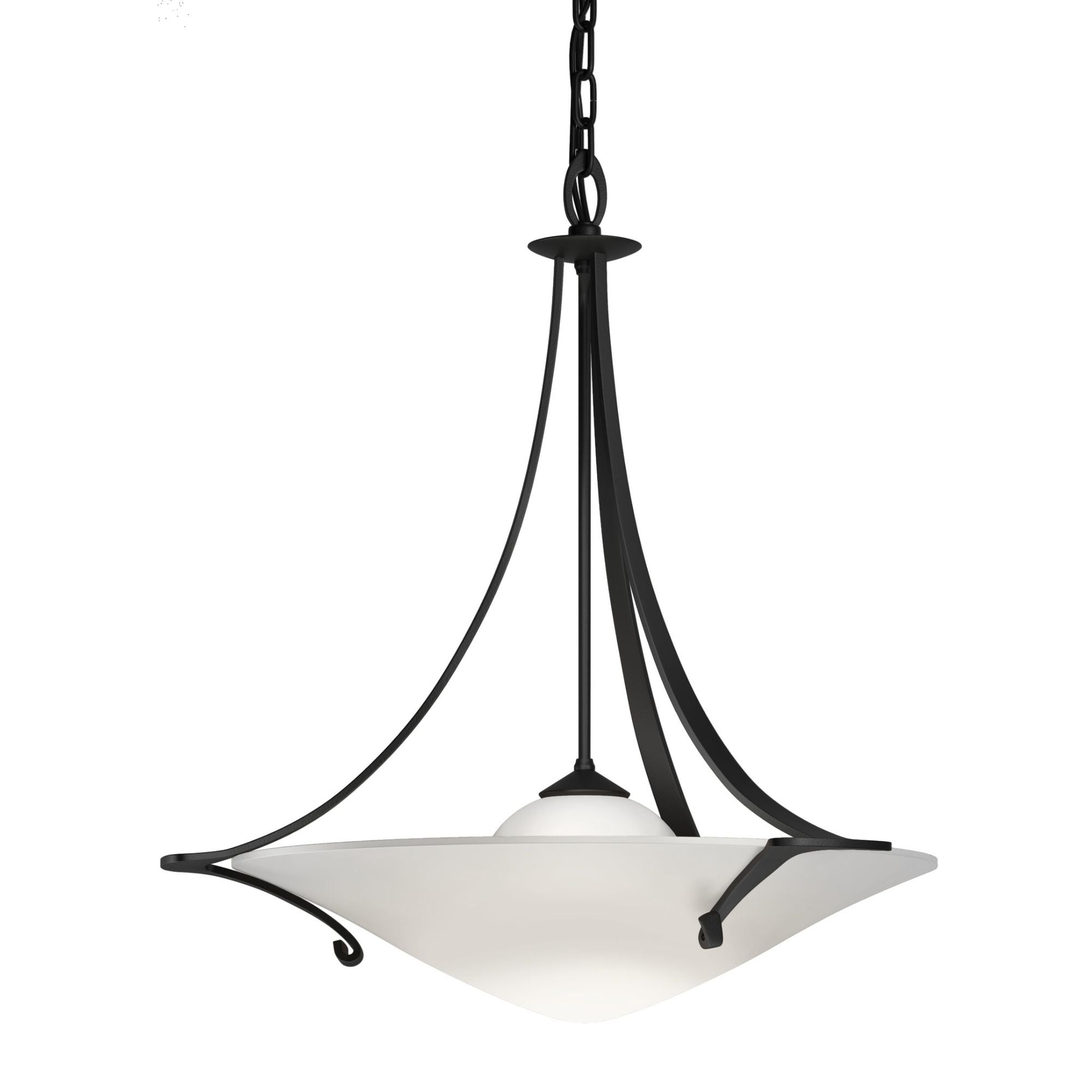 Antasia Pendant 1-Light Opal Glass (GG) in Black