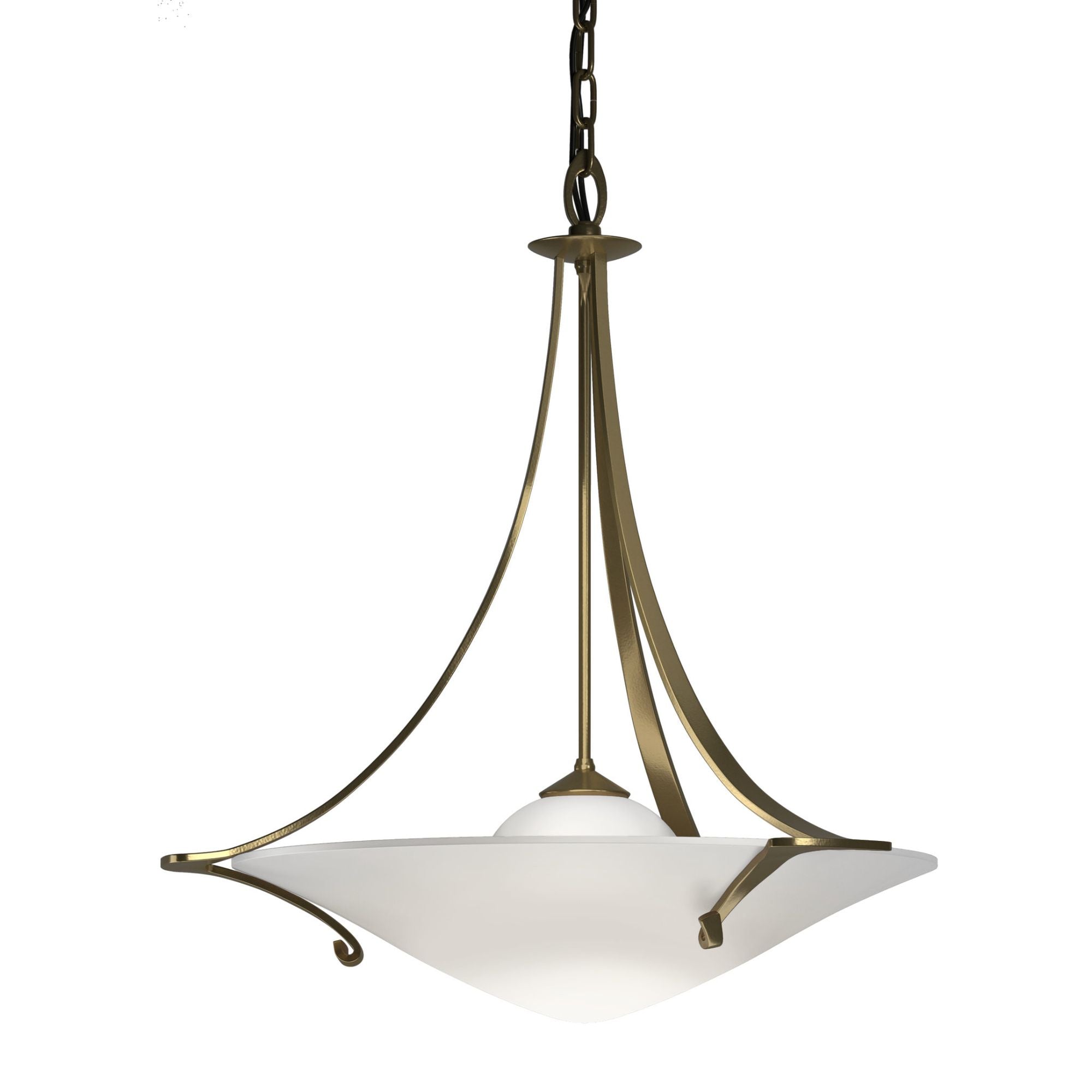 Antasia Pendant 1-Light Opal Glass (GG) in Modern Brass