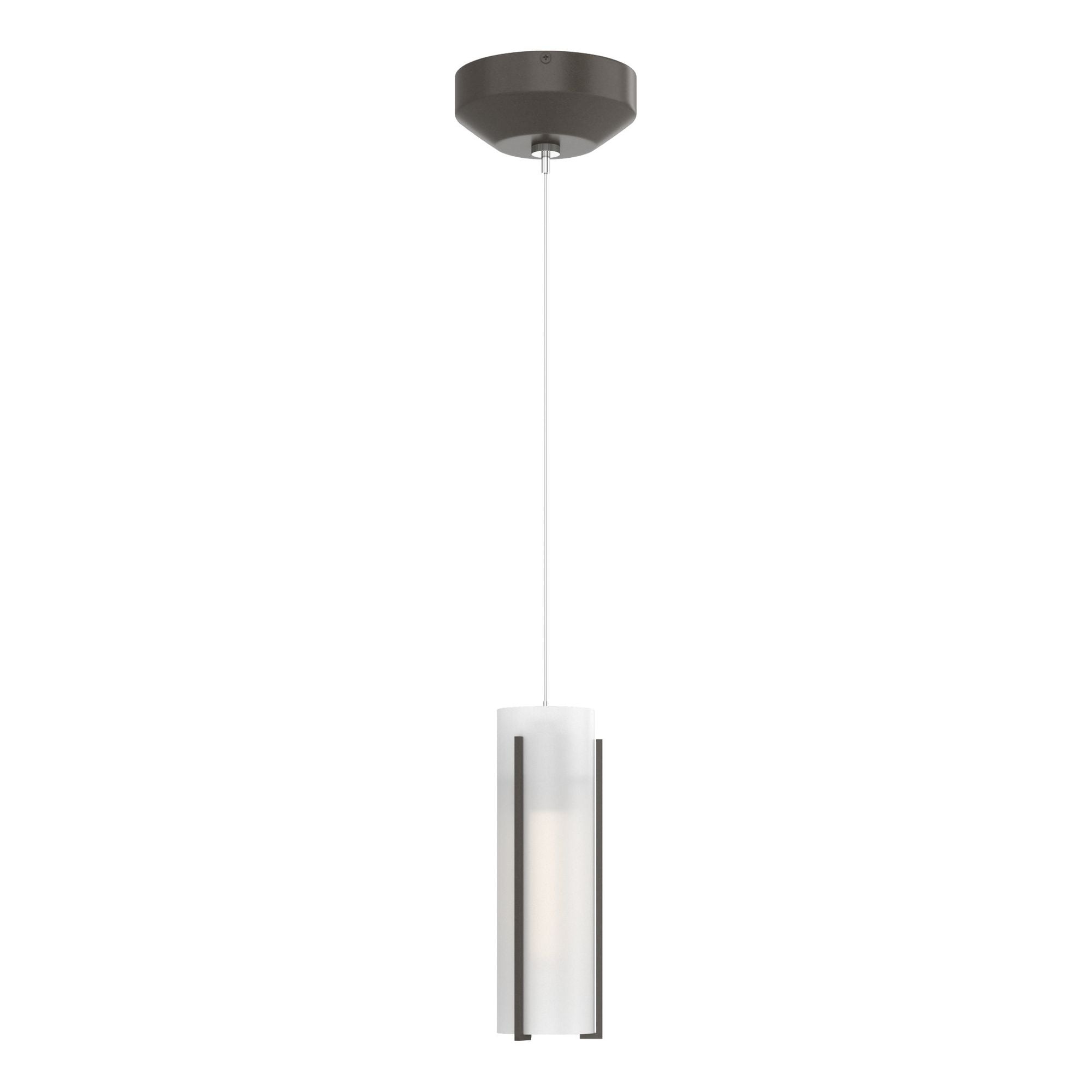 Exos Opal Glass Low Voltage Mini Pendant 1-Light Opal Glass (GG) in Dark Smoke