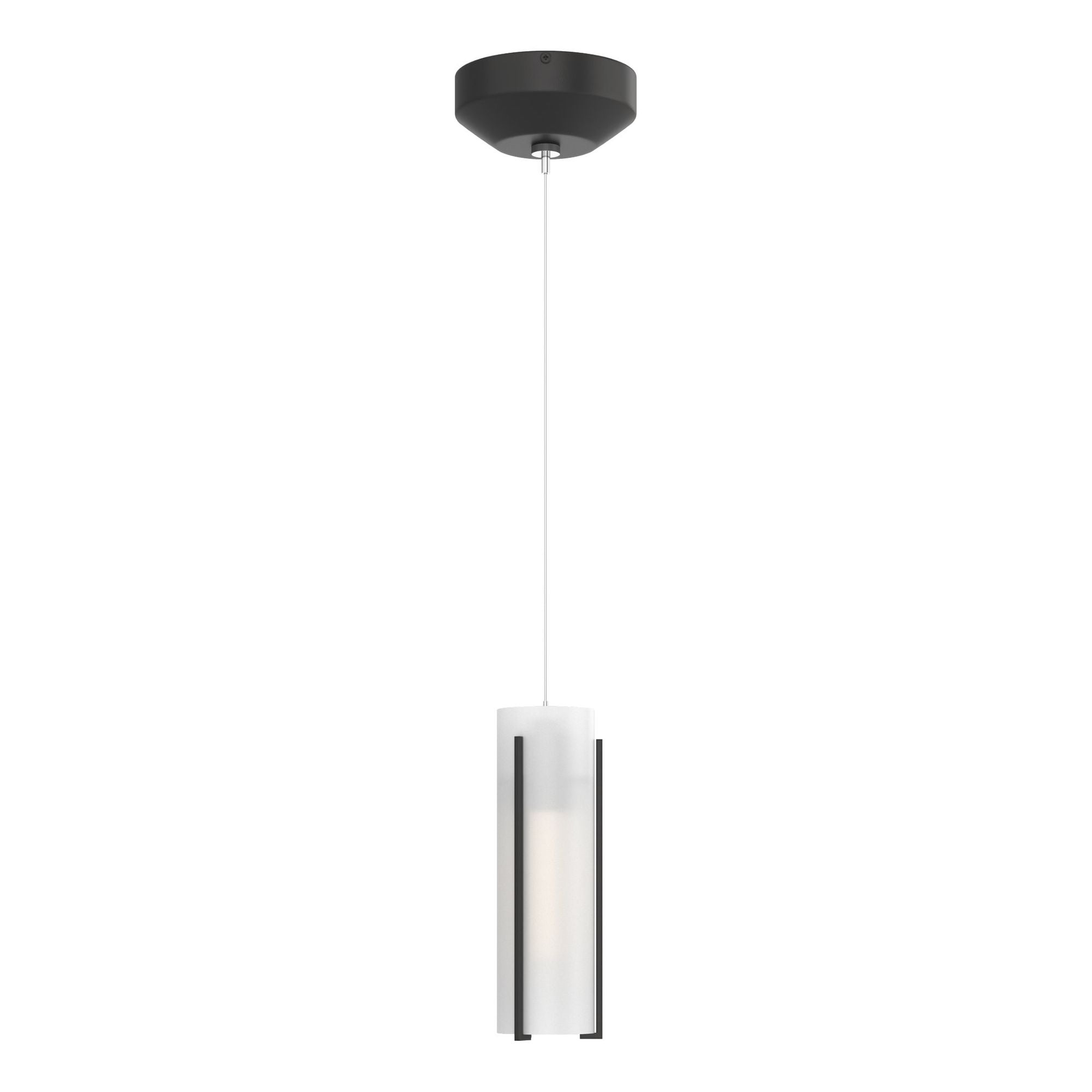 Exos Opal Glass Low Voltage Mini Pendant 1-Light Opal Glass (GG) in Black