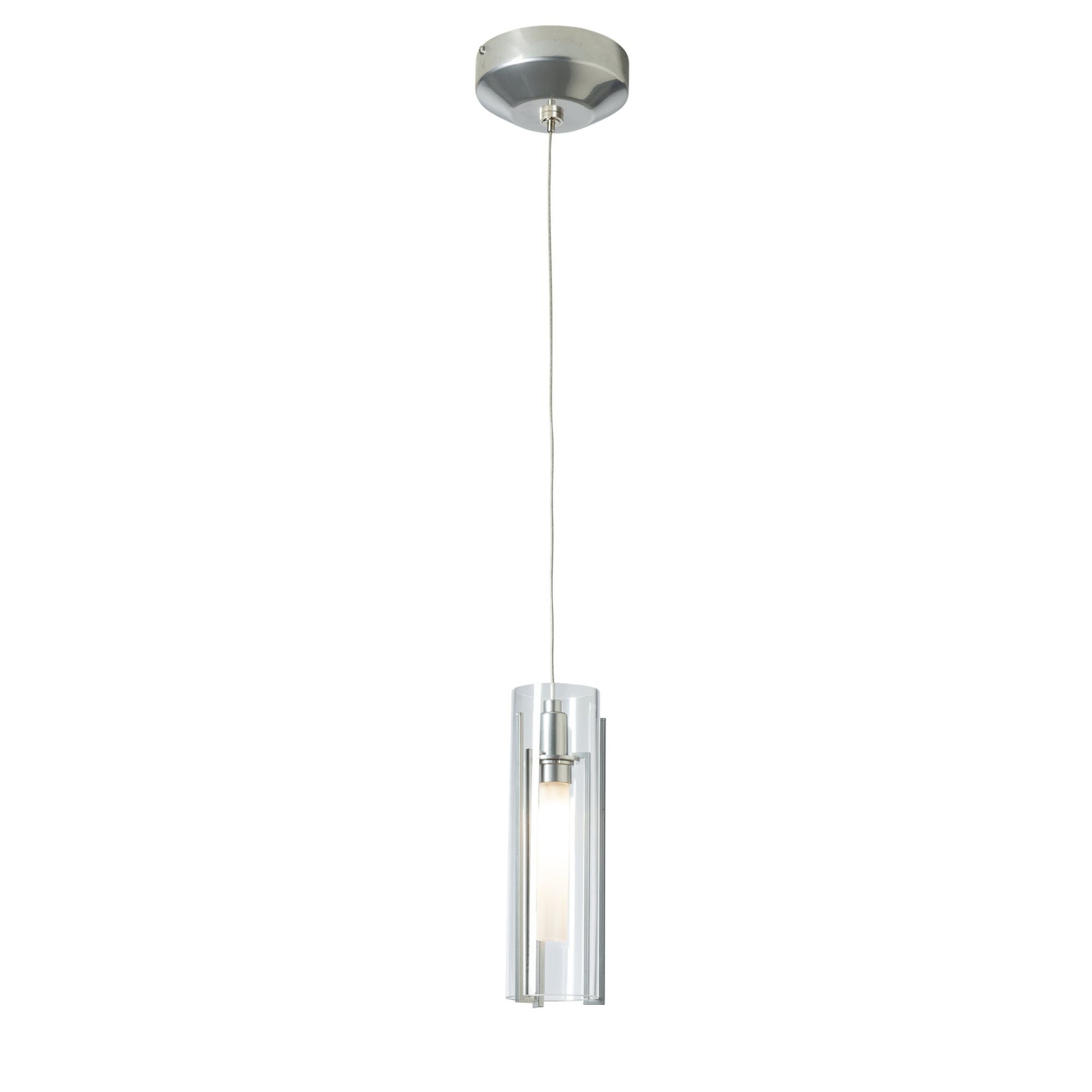 Exos Clear Glass Low Voltage Mini Pendant 1-Light Clear Glass (ZM) in Sterling