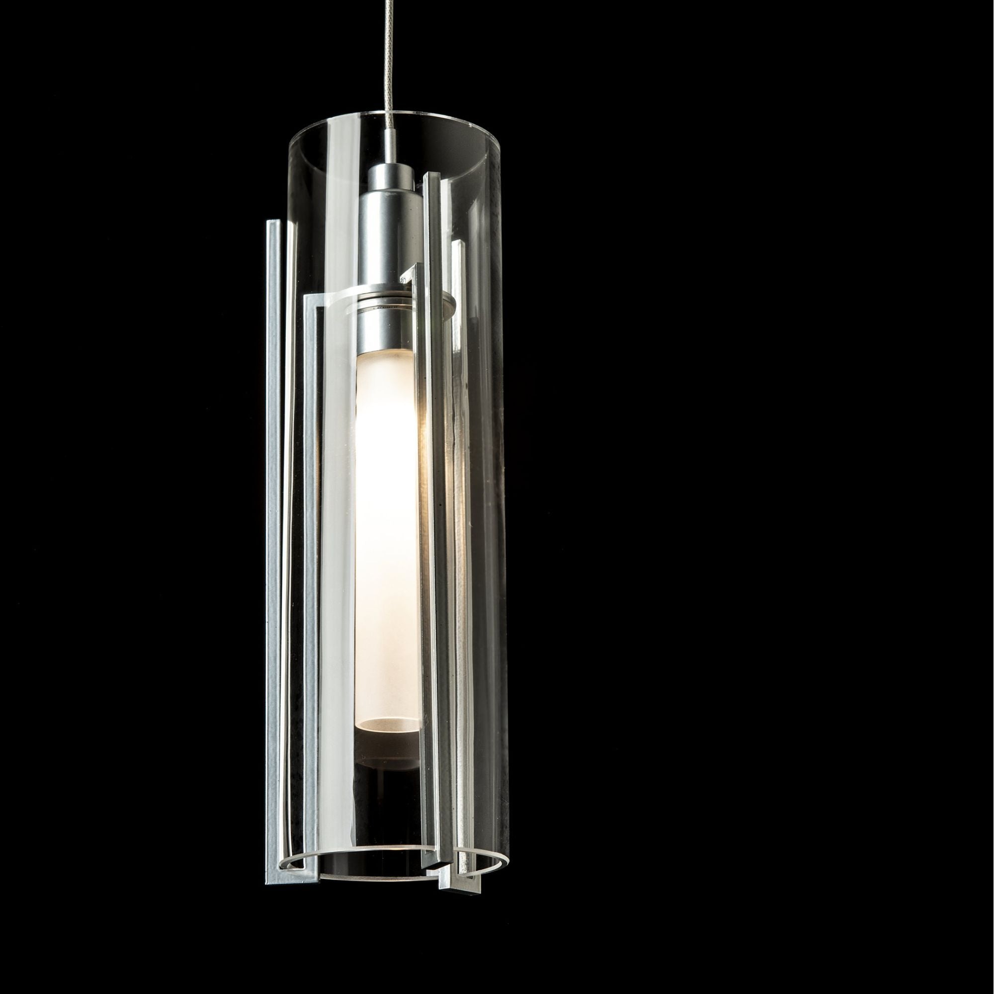 Exos Clear Glass Low Voltage Mini Pendant 1-Light Clear Glass (ZM) in Sterling