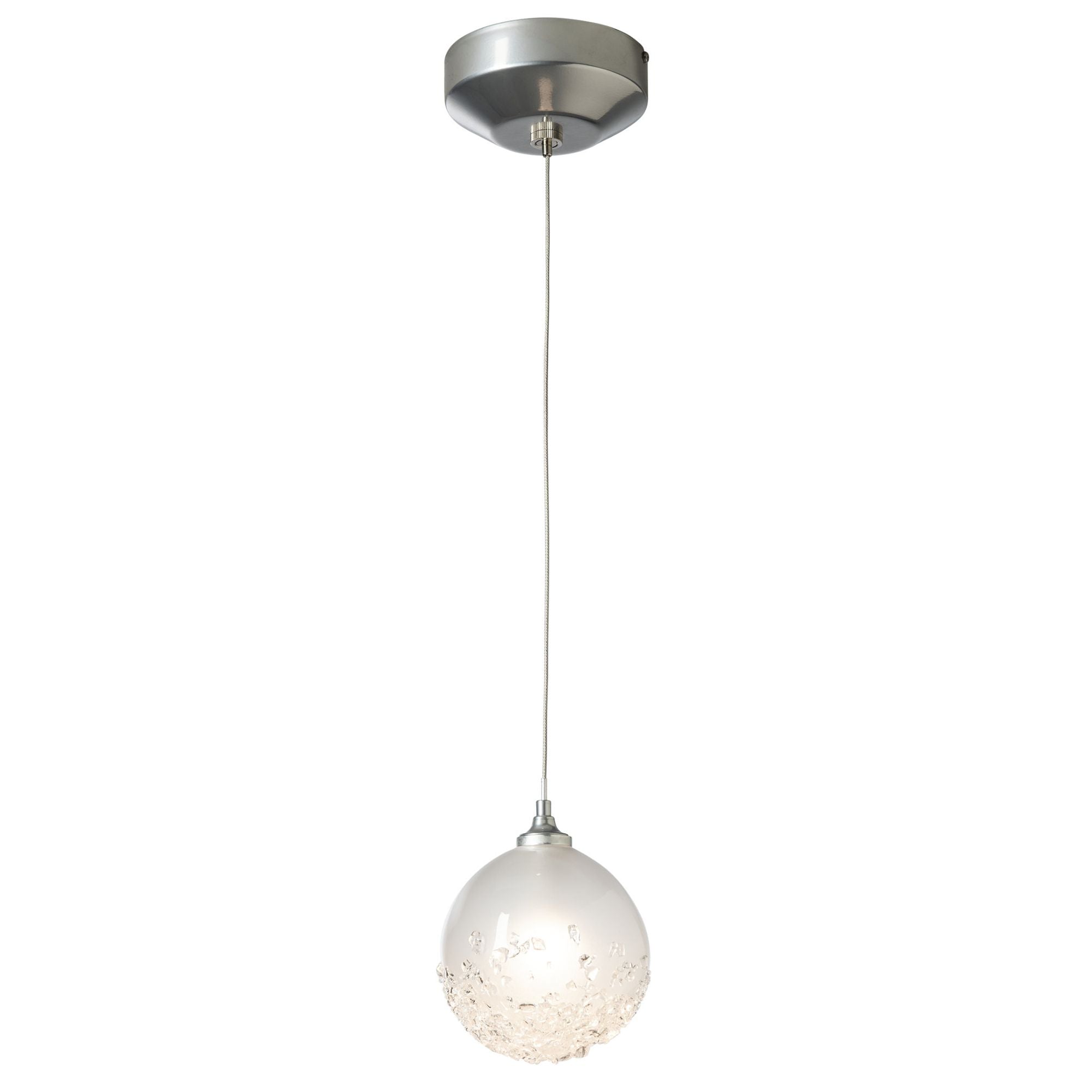 Fritz Globe 1-Light Mini Pendant 1-Light Frosted Glass (FD) in Sterling