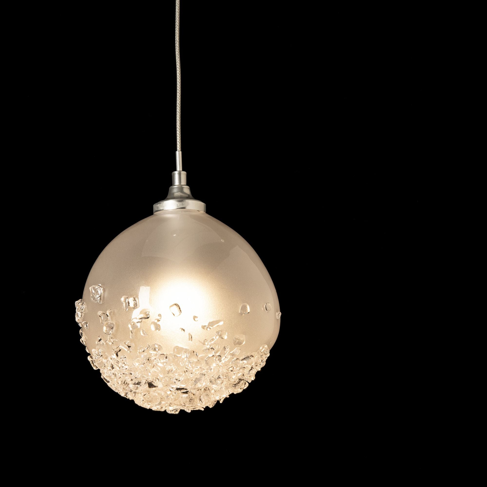 Fritz Globe 1-Light Mini Pendant 1-Light Frosted Glass (FD) in Sterling