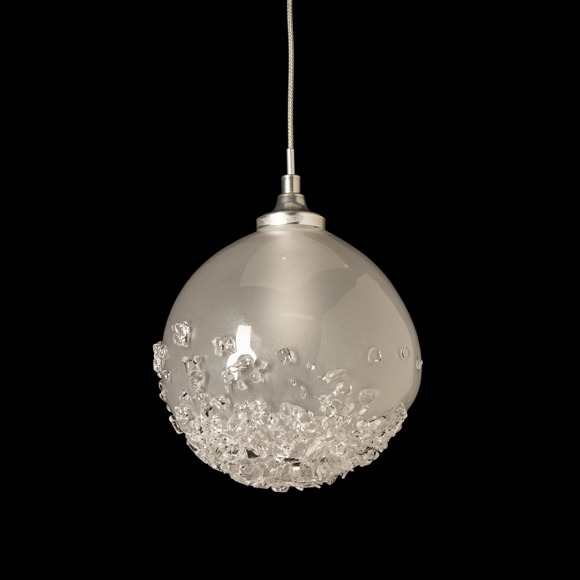 Fritz Globe 1-Light Mini Pendant 1-Light Frosted Glass (FD) in Sterling