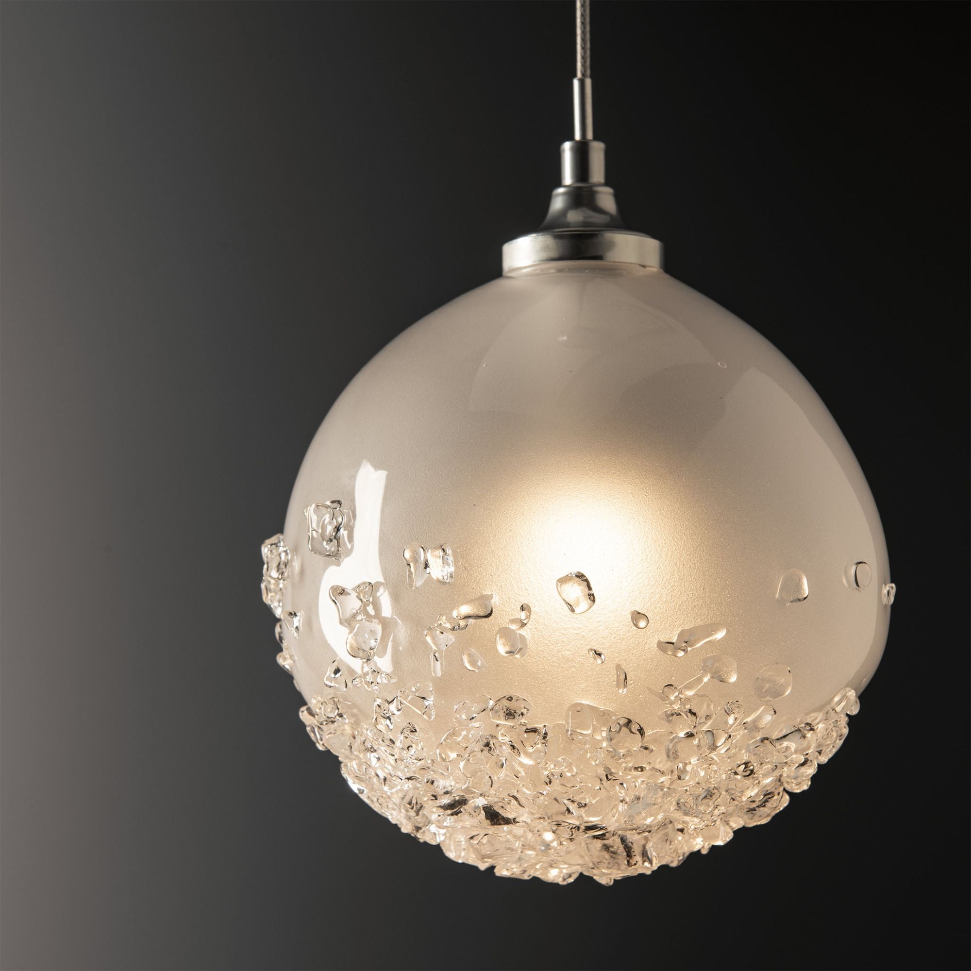 Fritz Globe 1-Light Mini Pendant 1-Light Frosted Glass (FD) in Sterling