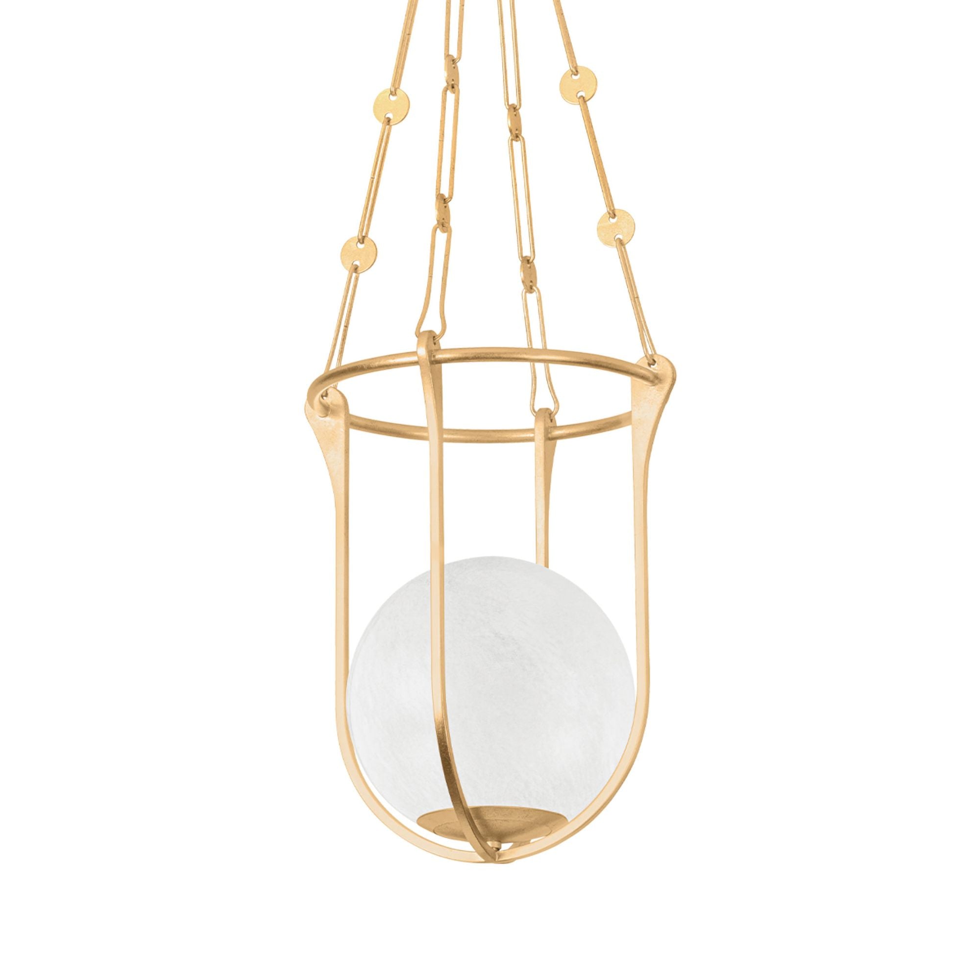 Verbank 1-Light Lantern in Vintage Gold Leaf 13.75W x 17.25H