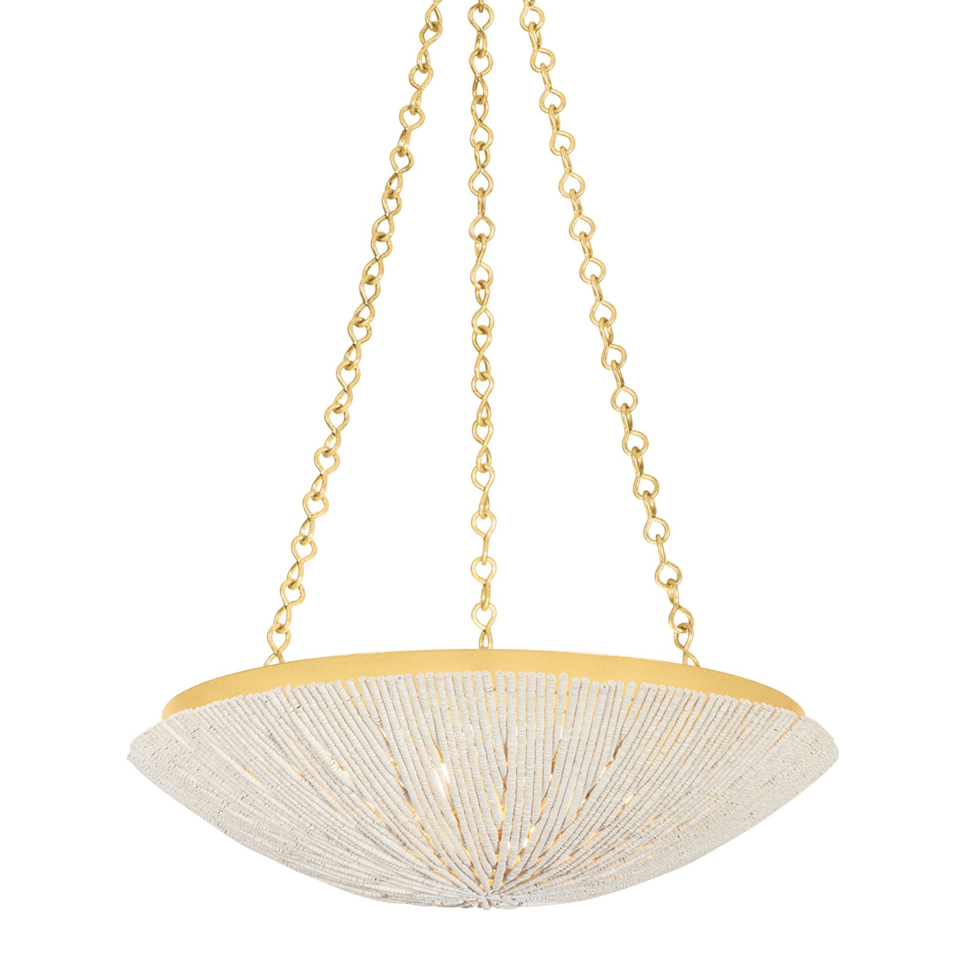 Summerside 4-Light Pendant in Vintage Gold Leaf 24.75W x 6.5H