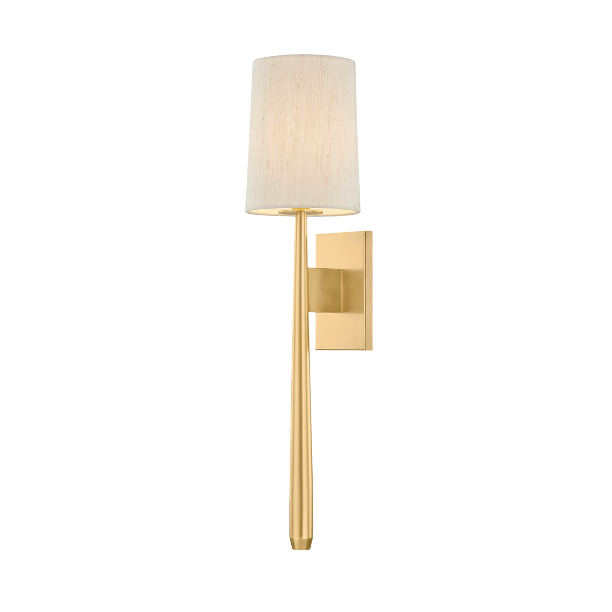 Bridgeton 1-Light Wall Sconce in Aged Brass 6W x 25.5H