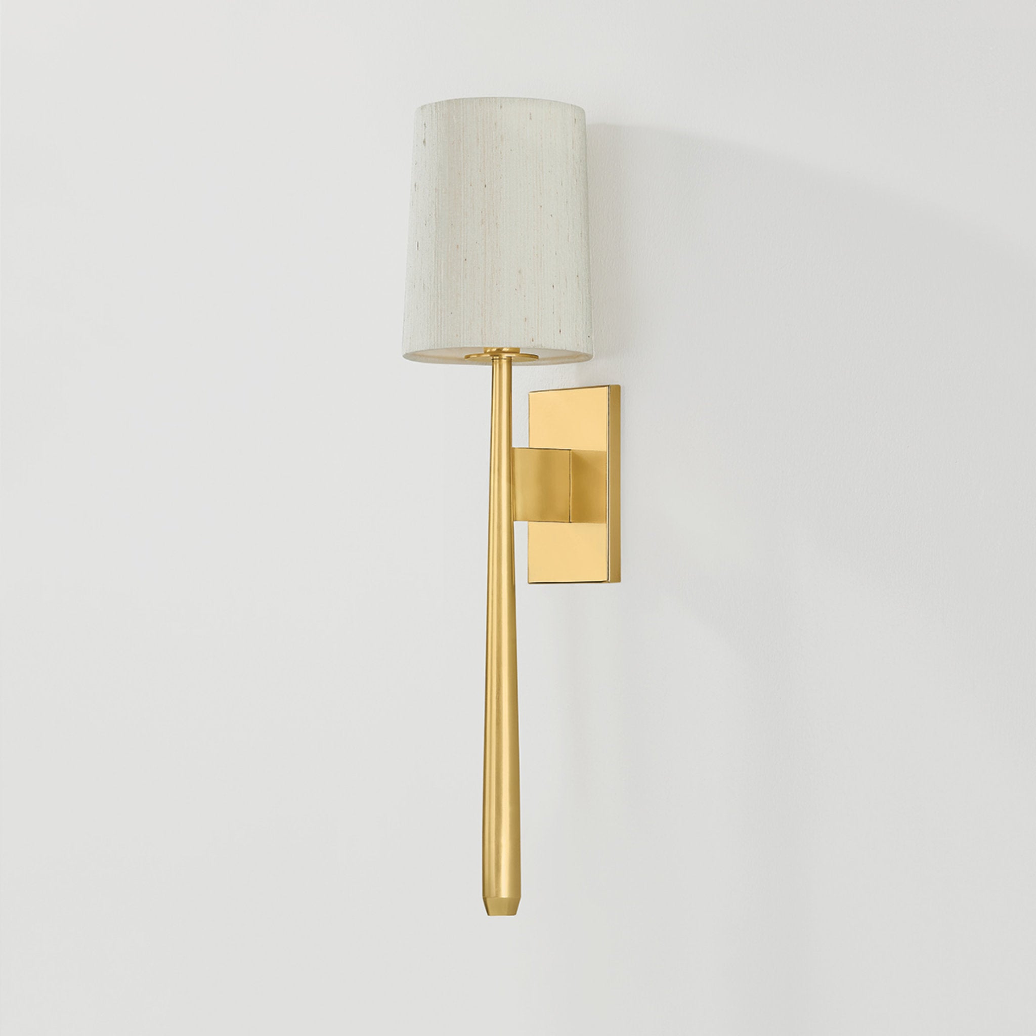 Bridgeton 1-Light Wall Sconce in Aged Brass 6W x 25.5H