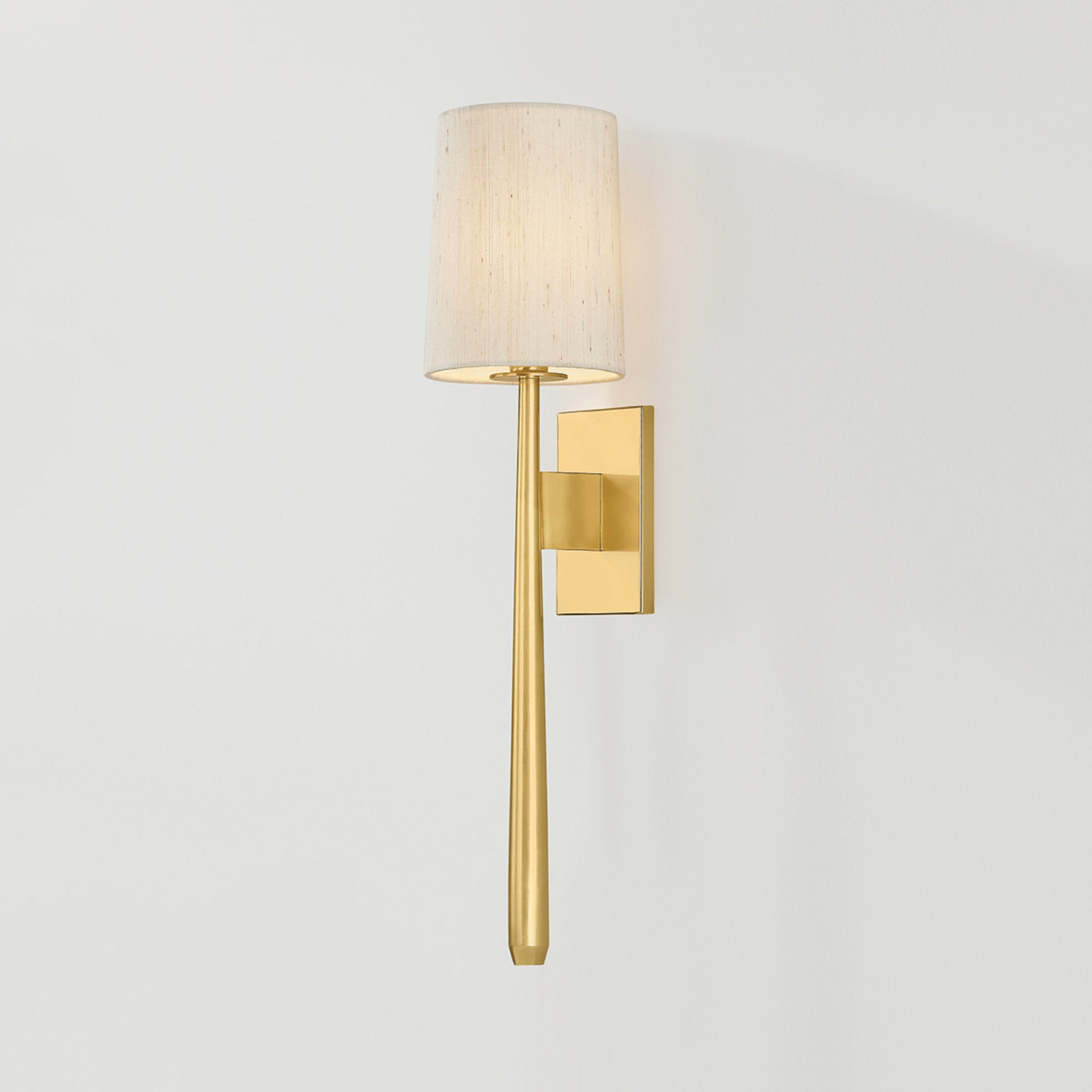 Bridgeton 1-Light Wall Sconce in Aged Brass 6W x 25.5H