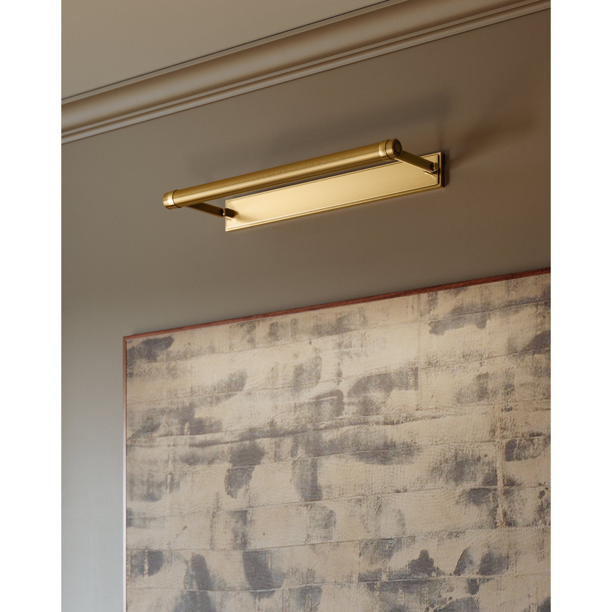 Duell 1-Light Picture Light in Aged Brass 18W x 2.75H (7318-AGB)