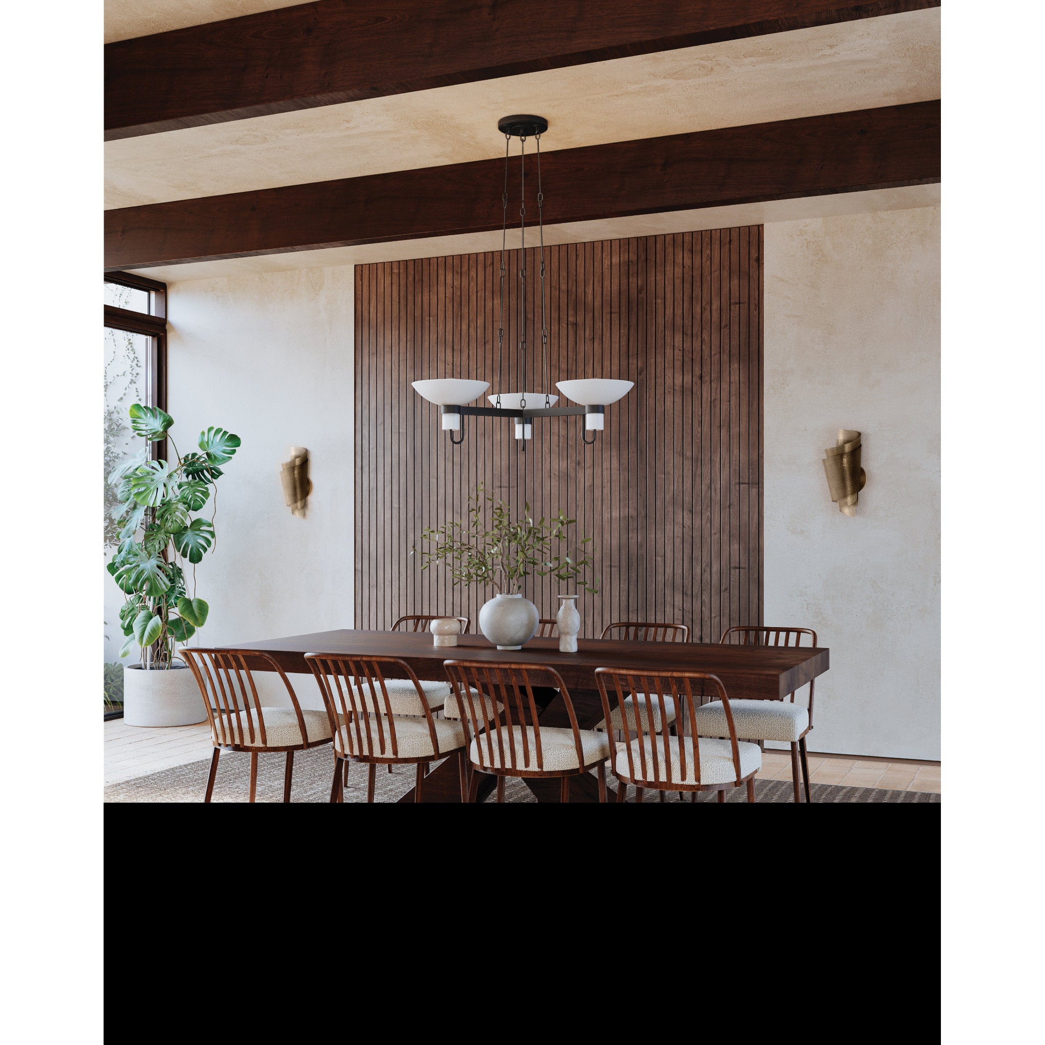 Blaisdell 1-Light Wall Sconce in Patina Brass 6W x 13H