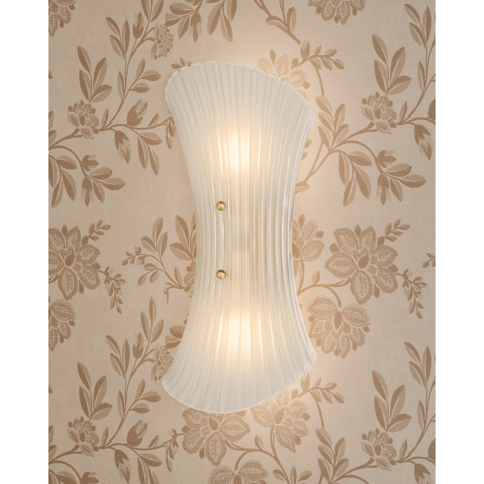 Esmae 2-Light Wall Sconce in Aged Brass 7W x 16H