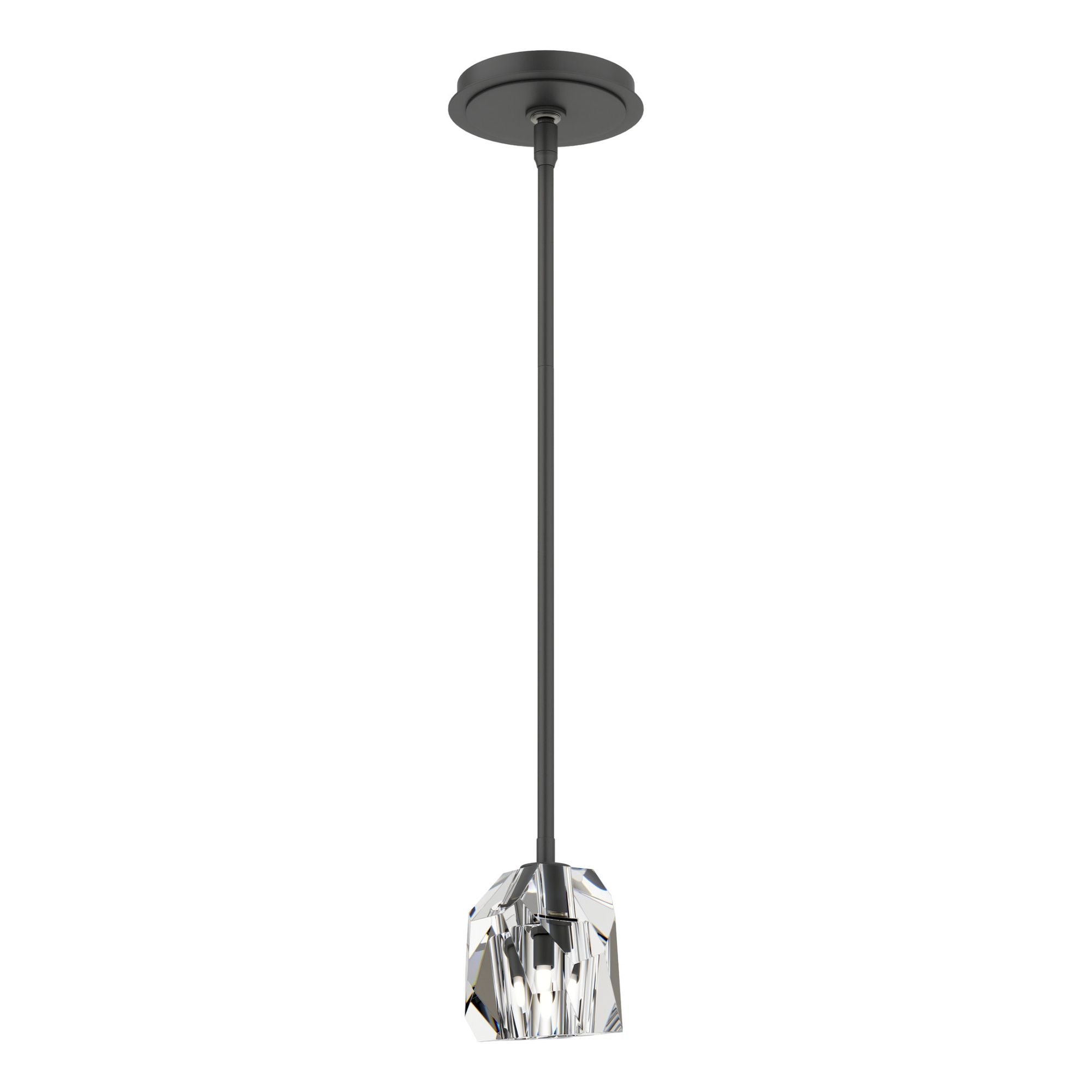 Gatsby 1-Light Mini Pendant 1-Light Crystal in Black