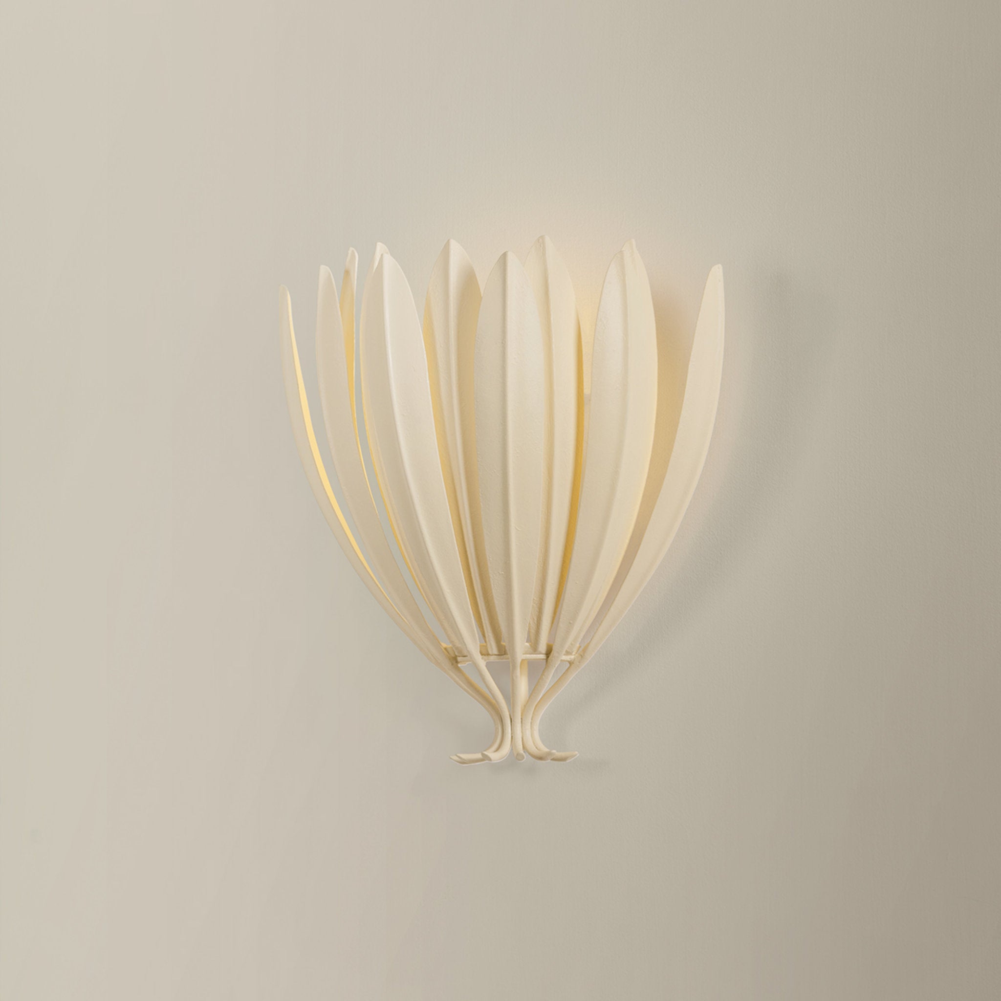 Whitfield 1-Light Wall Sconce in Cream Plaster 11.75W x 13H