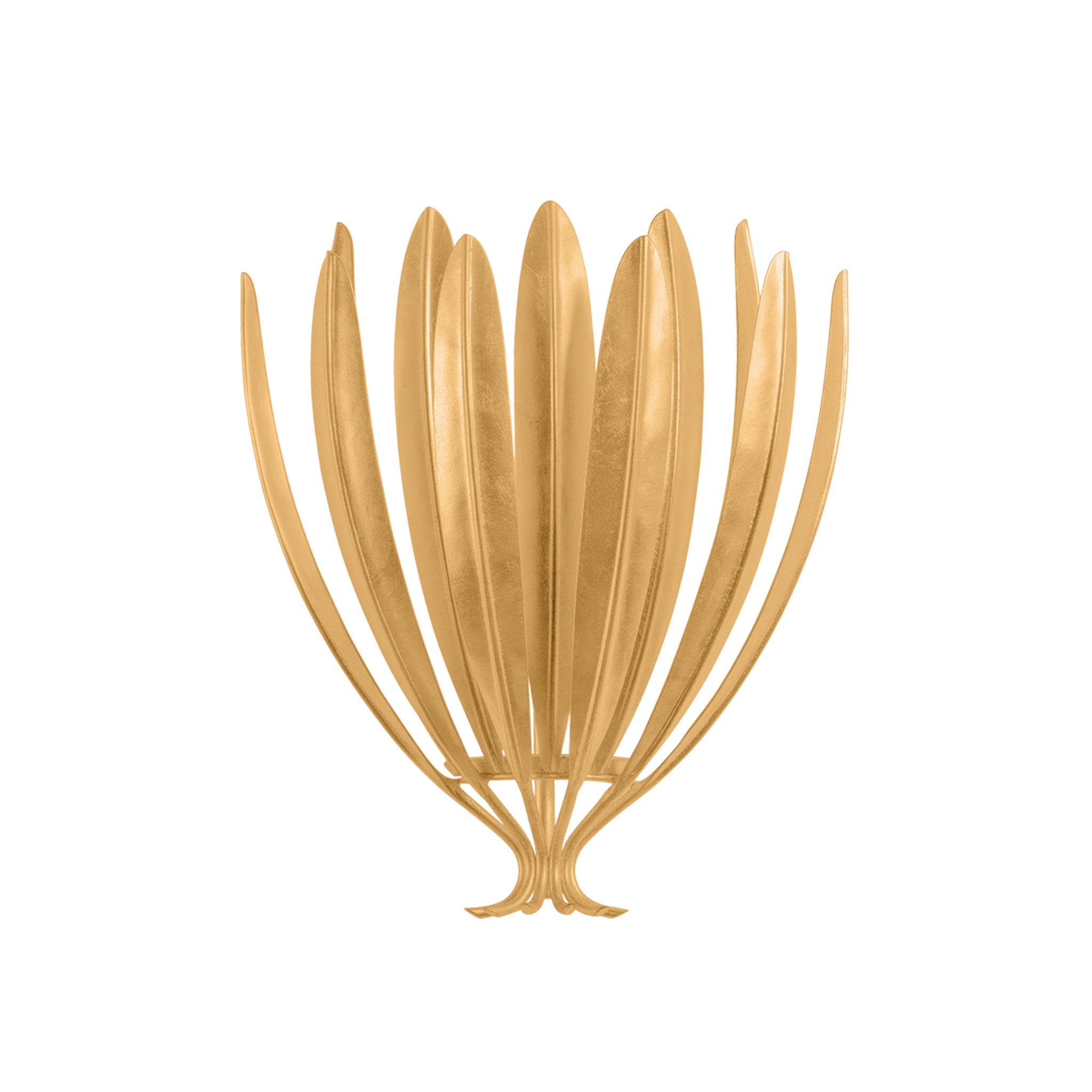 Whitfield 1-Light Wall Sconce in Vintage Gold Leaf 11.75W x 13H