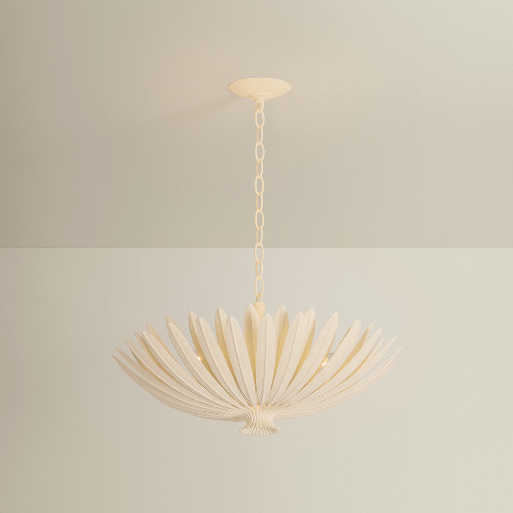 Whitfield 4-Light Chandelier in Cream Plaster 24W x 12.25H