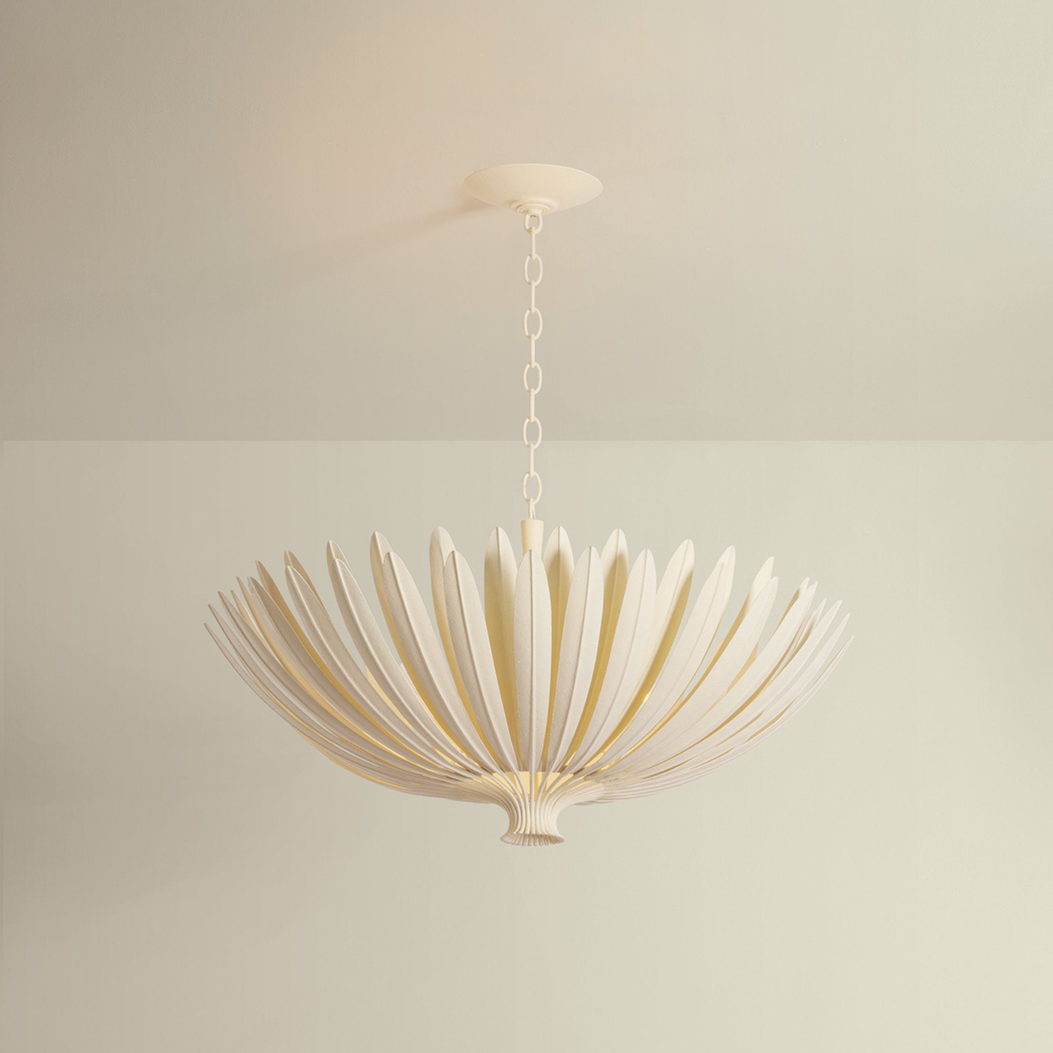 Whitfield 8-Light Chandelier in Cream Plaster 35.5W x 18.25H