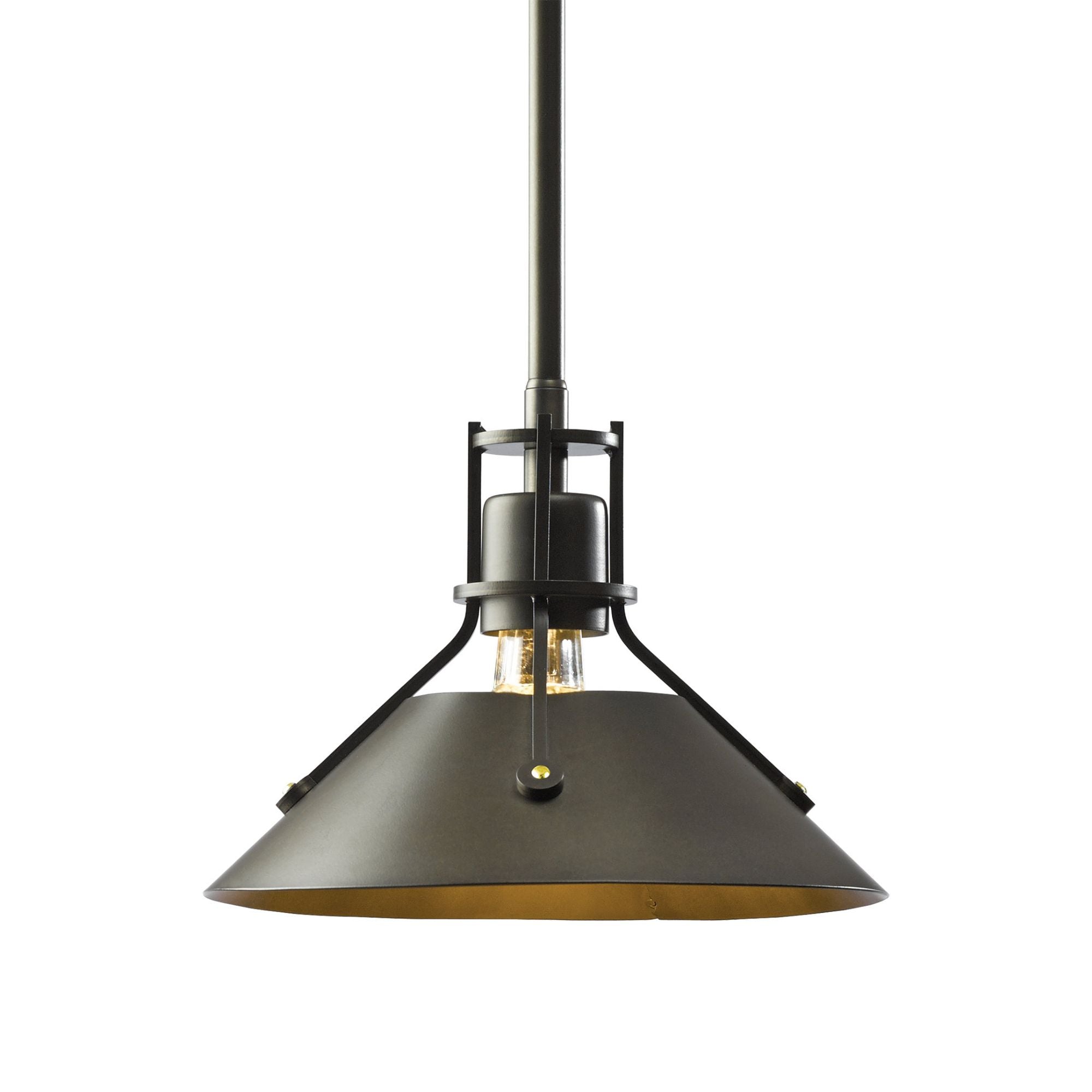 Henry Mini Pendant 1-Light Dark Smoke Accent in Black