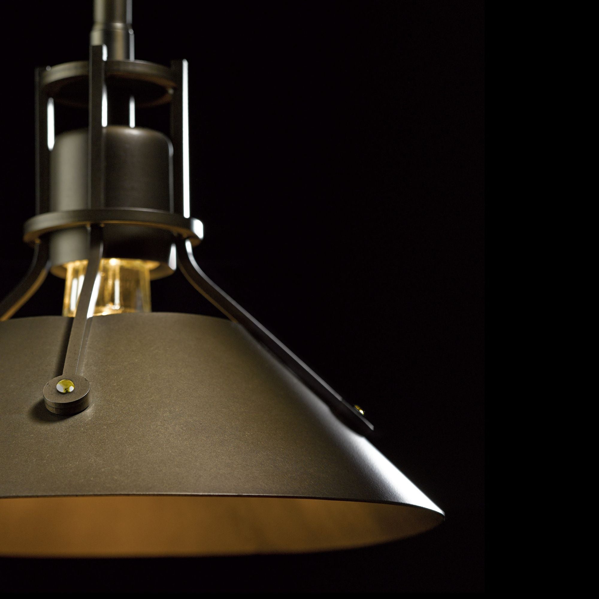 Henry Mini Pendant 1-Light Dark Smoke Accent in Black