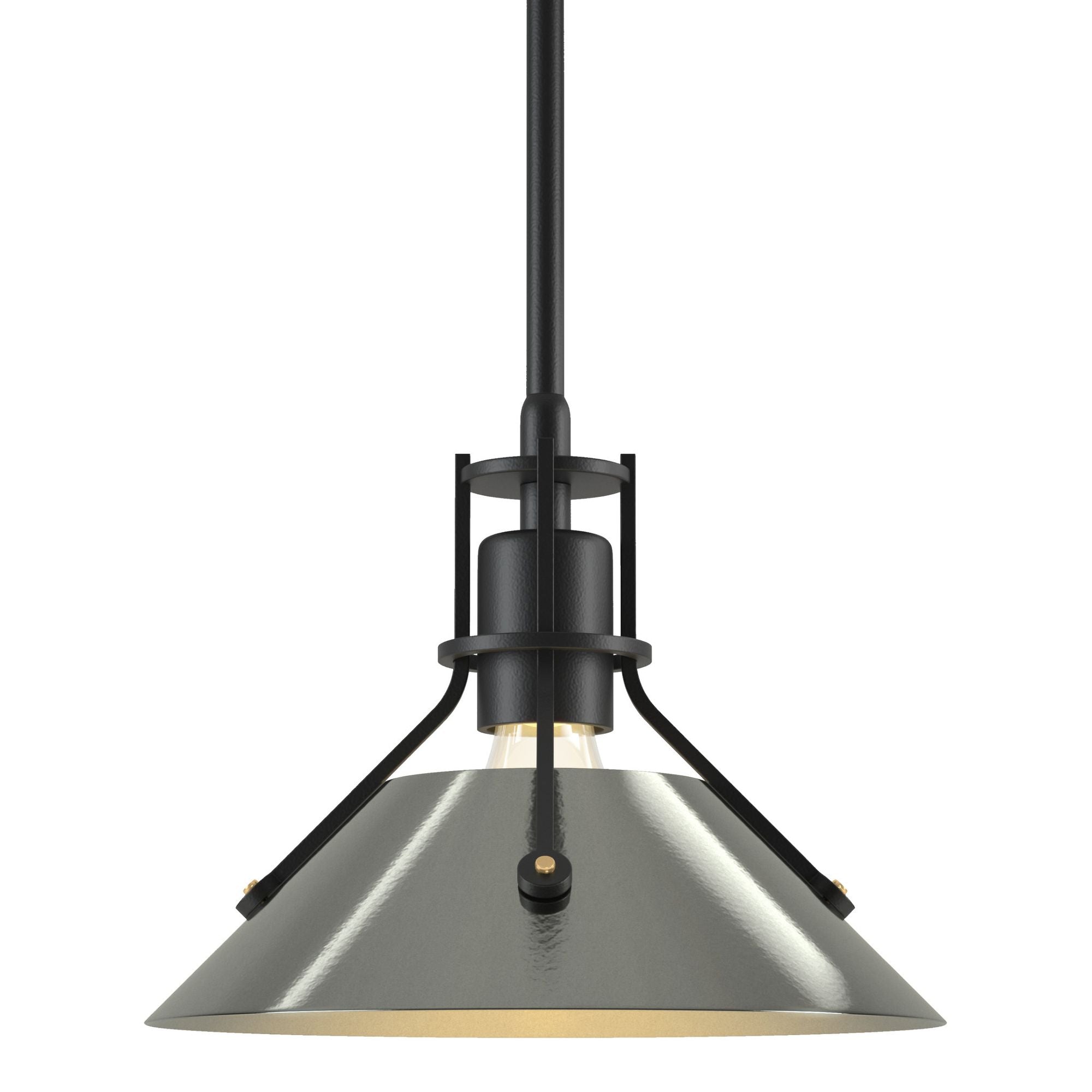 Henry Mini Pendant 1-Light Sterling Accent in Black