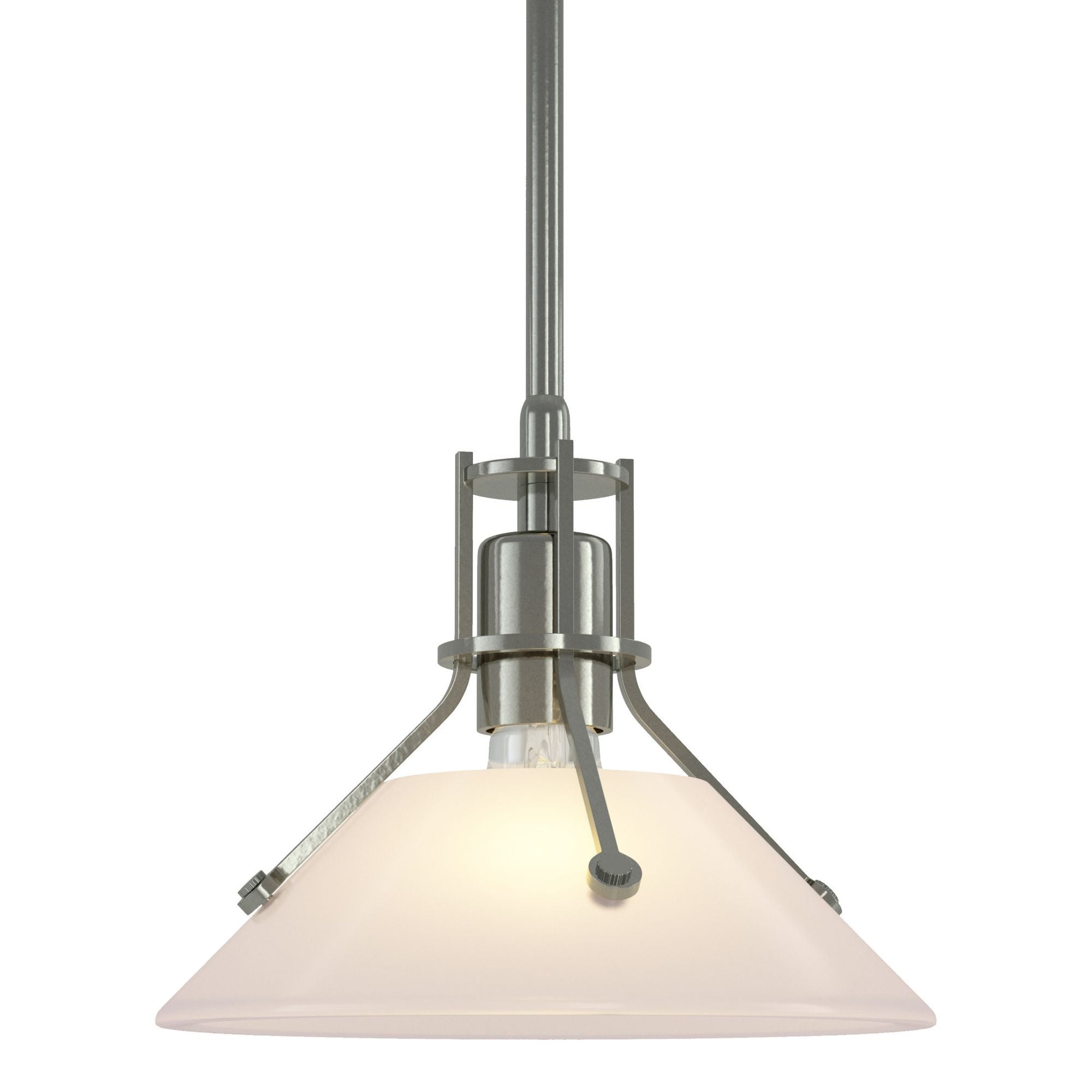 Henry Frosted Glass Mini Pendant 1-Light Frosted Glass (FD) in Sterling