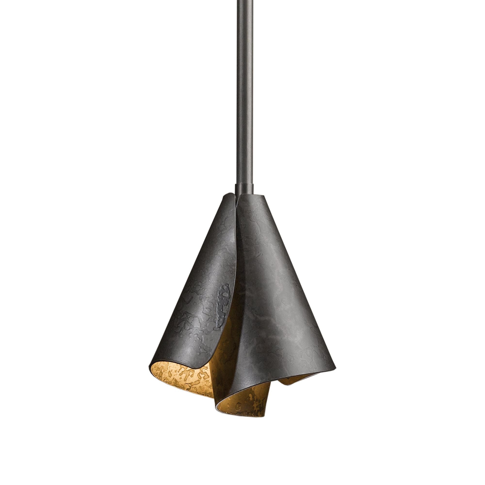 Mobius Steel Shade Mini Pendant 1-Light in Dark Smoke